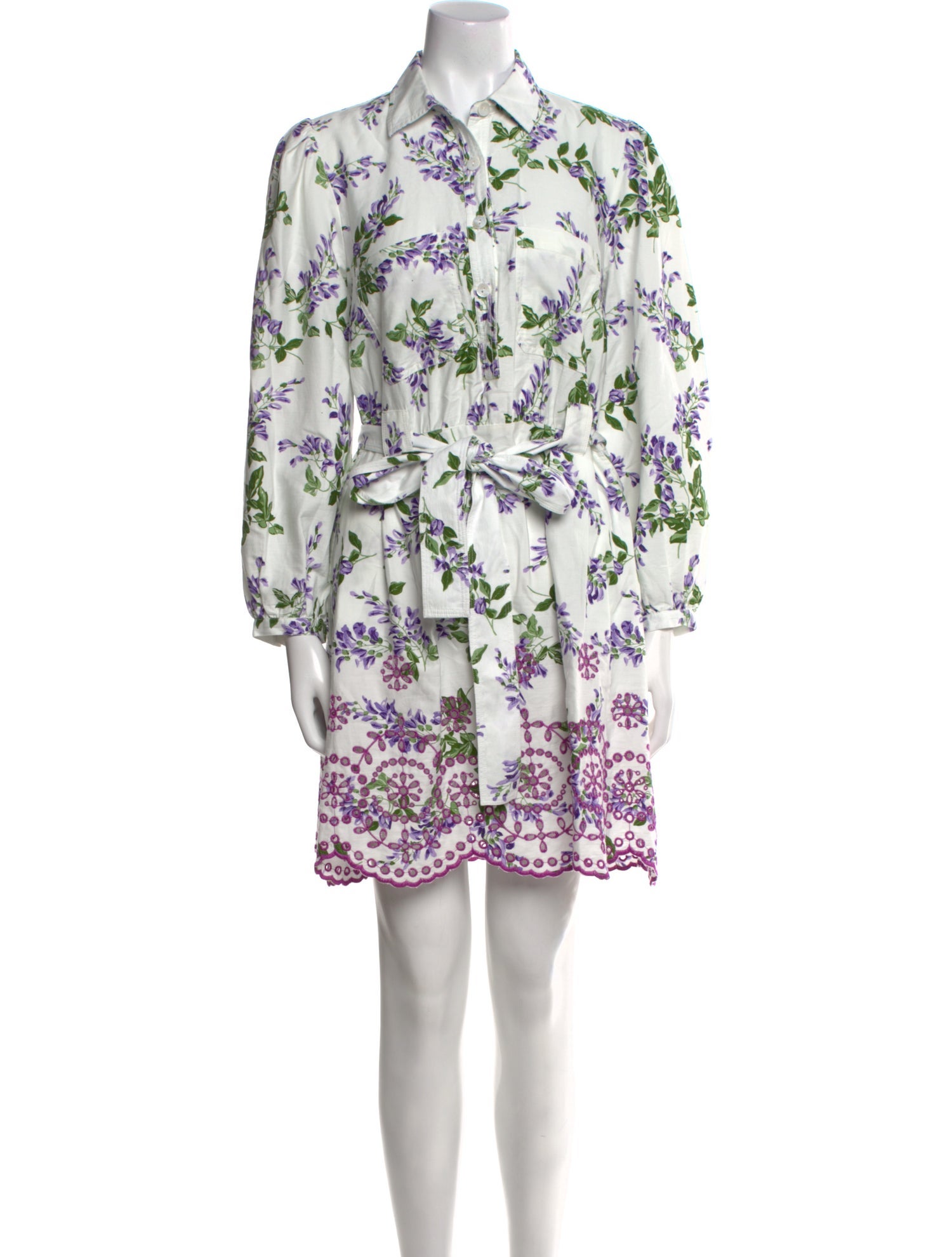 Banjanan Floral Print Mini Dress