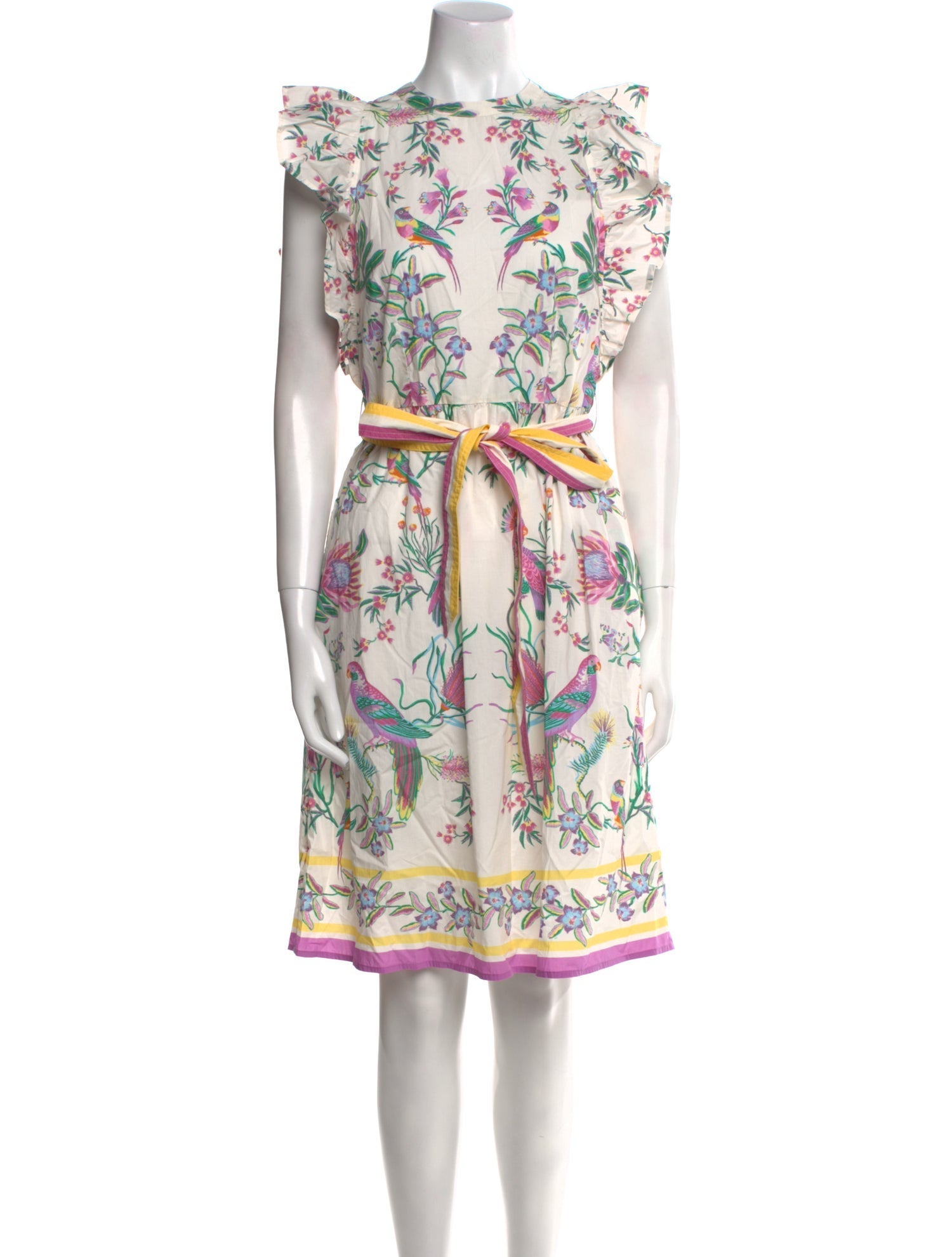 Banjanan Floral Print Knee-Length Dress