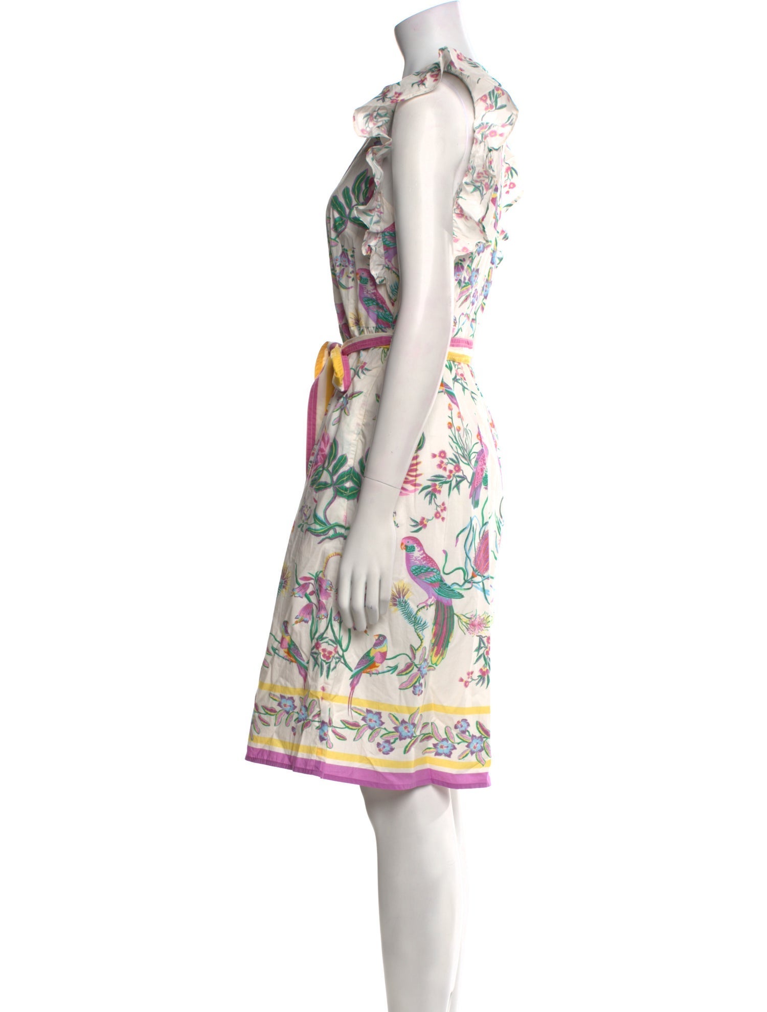 Banjanan Floral Print Knee-Length Dress