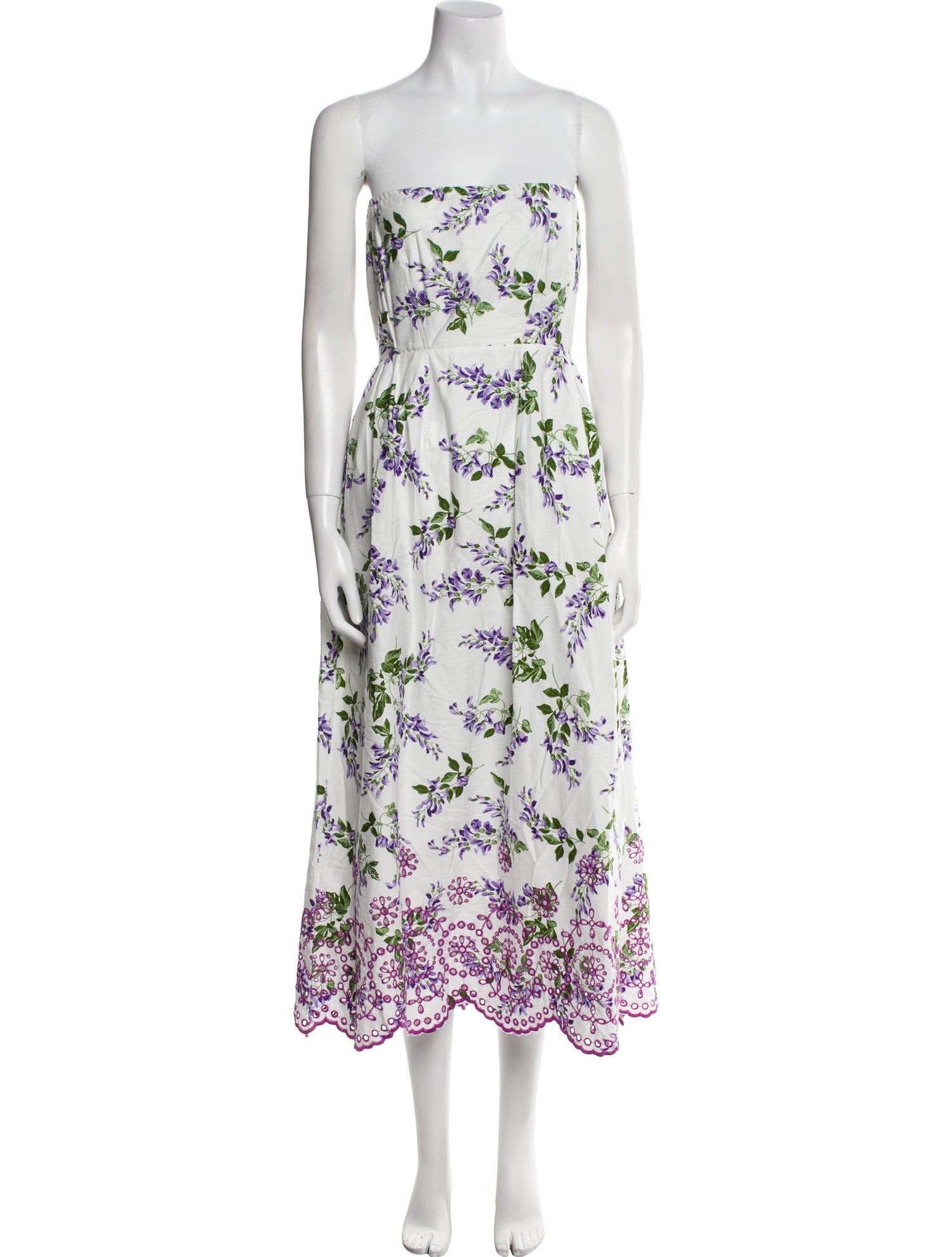 Banjanan Floral Print Midi Length Dress