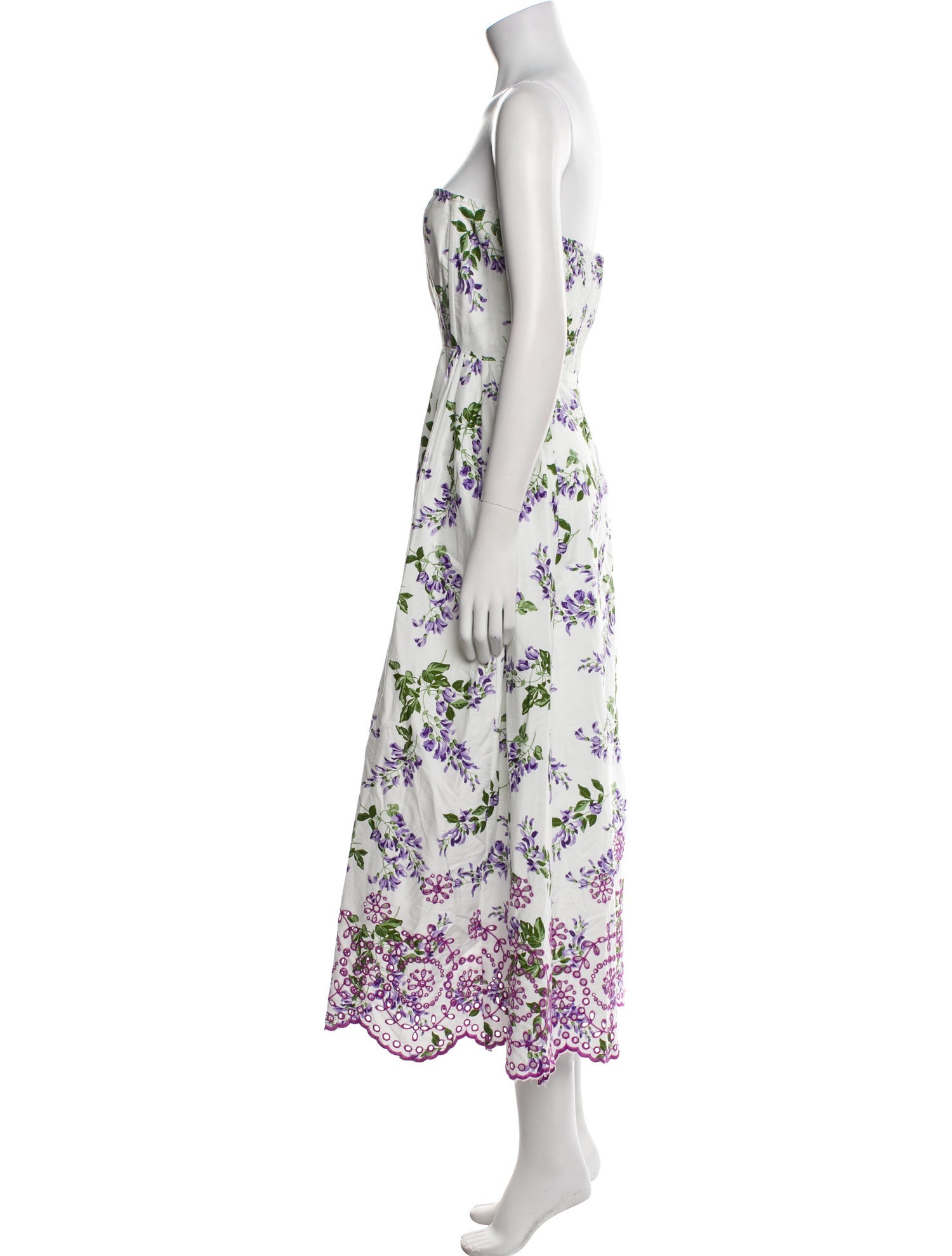 Banjanan Floral Print Midi Length Dress