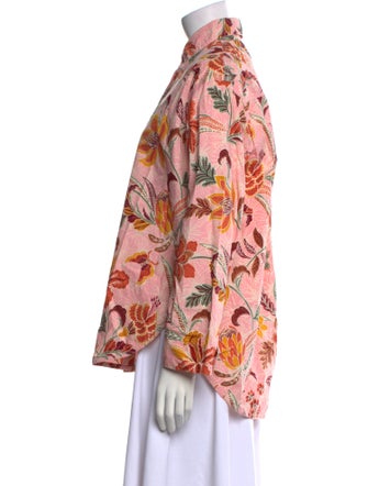 Banjanan Printed Long Sleeve Button-Up Top