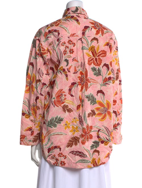 Banjanan Printed Long Sleeve Button-Up Top