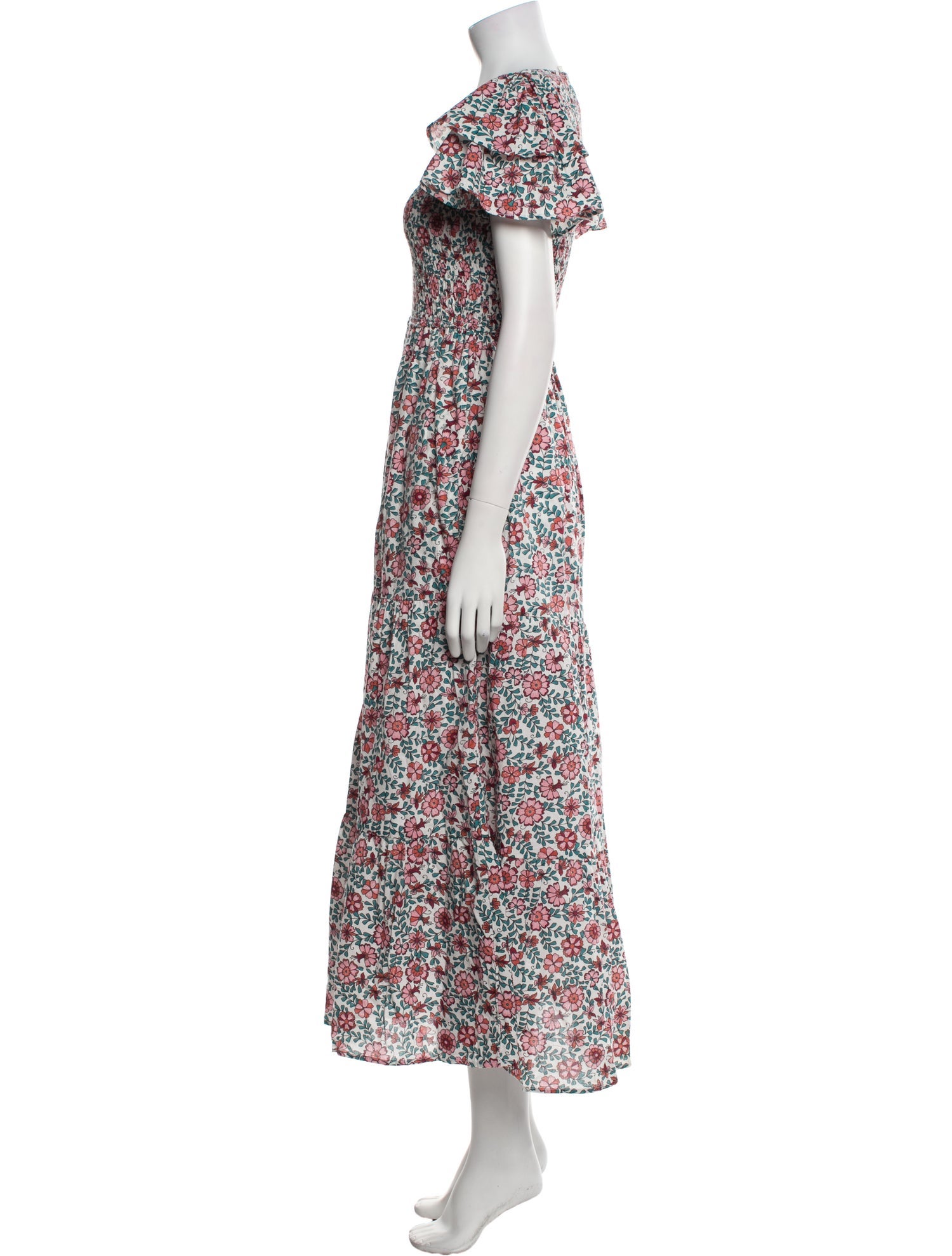Banjanan Floral Print Long Dress