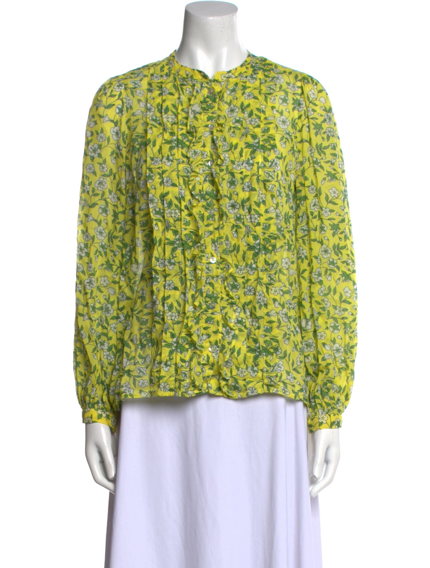 Banjanan Floral Print Crew Neck Blouse