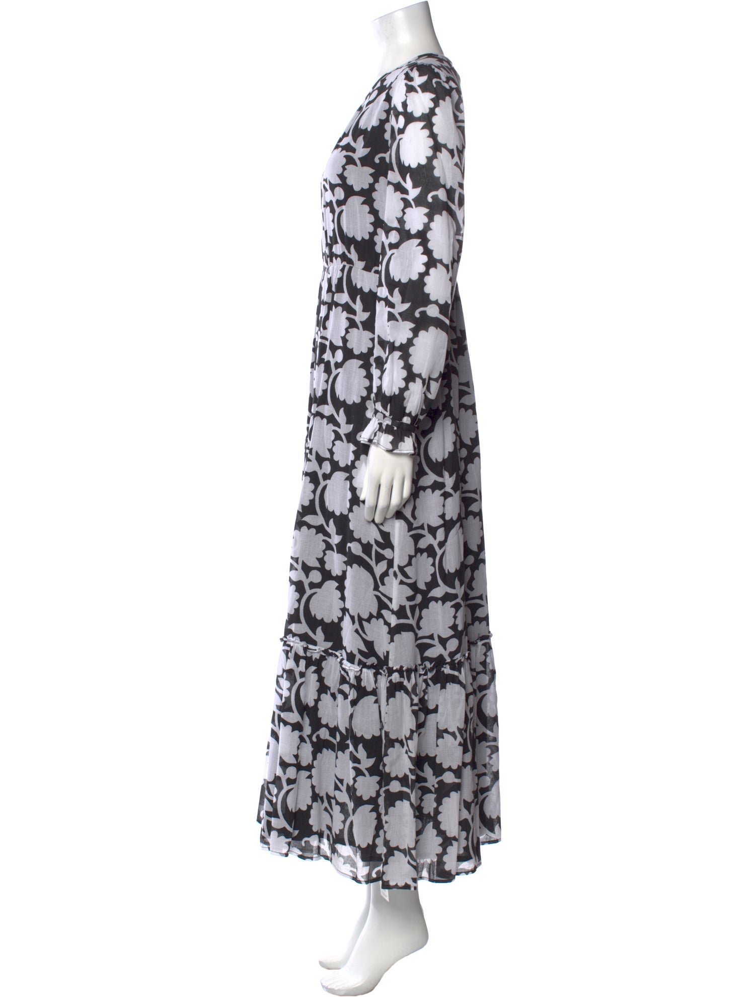 Banjanan Floral Print Long Dress