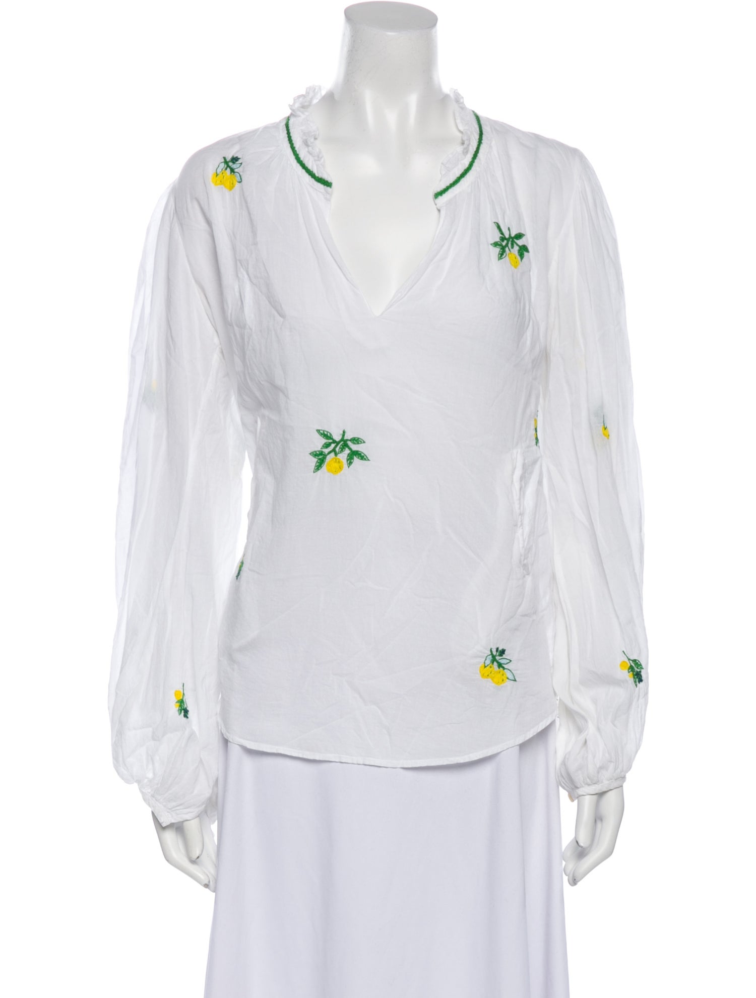 Banjanan Printed V-Neck Blouse