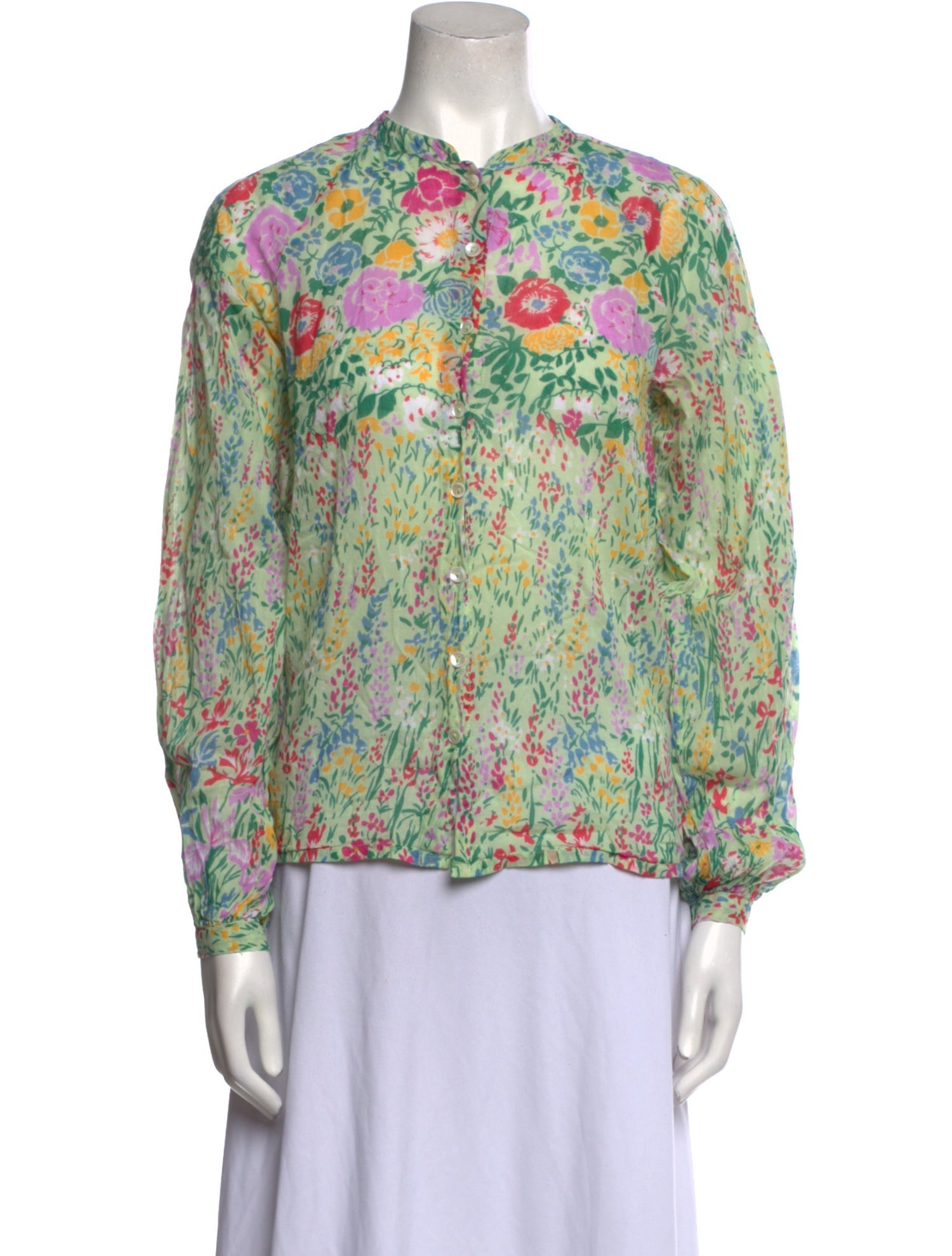 Banjanan Floral Print Crew Neck Blouse