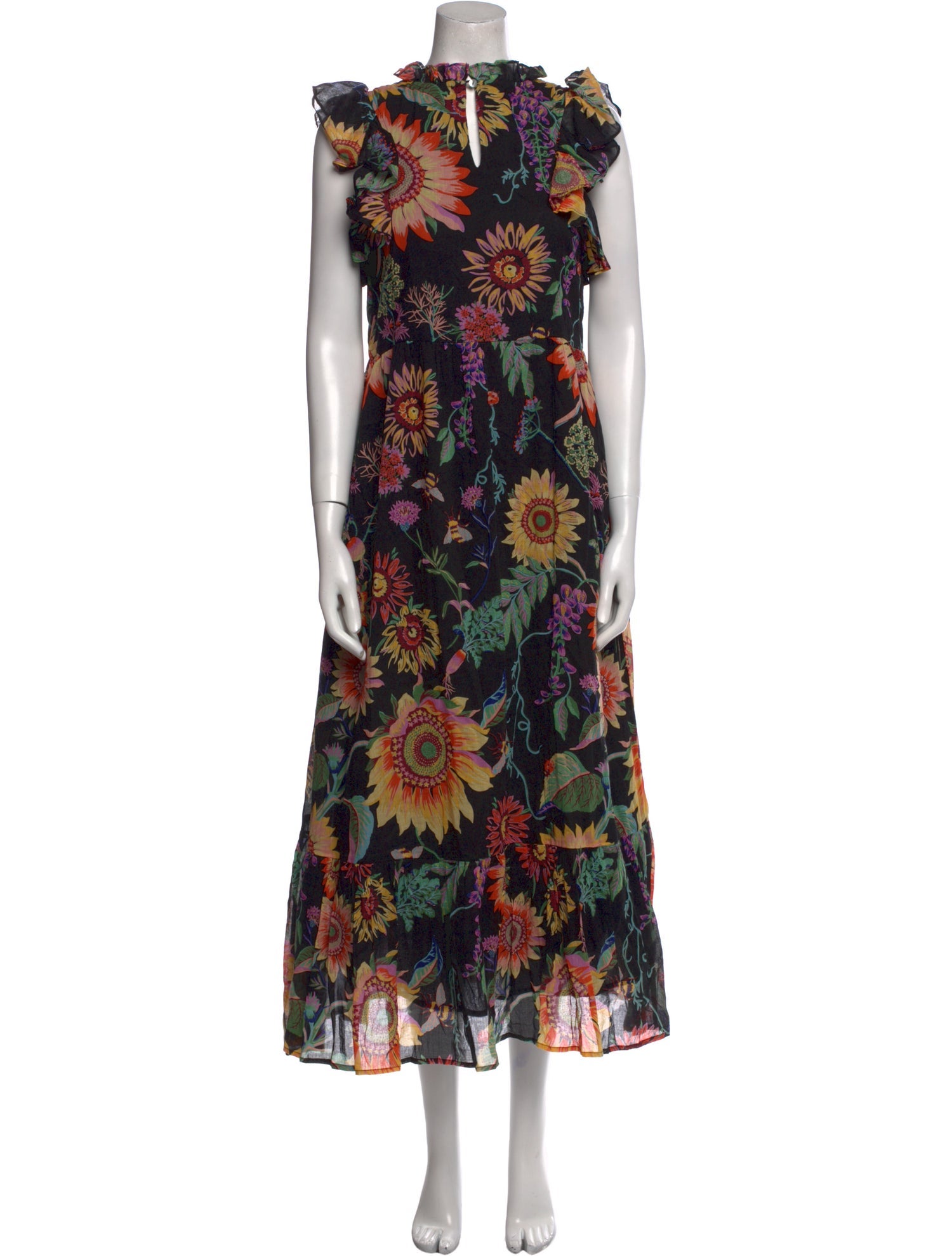 Banjanan Floral Print Long Dress