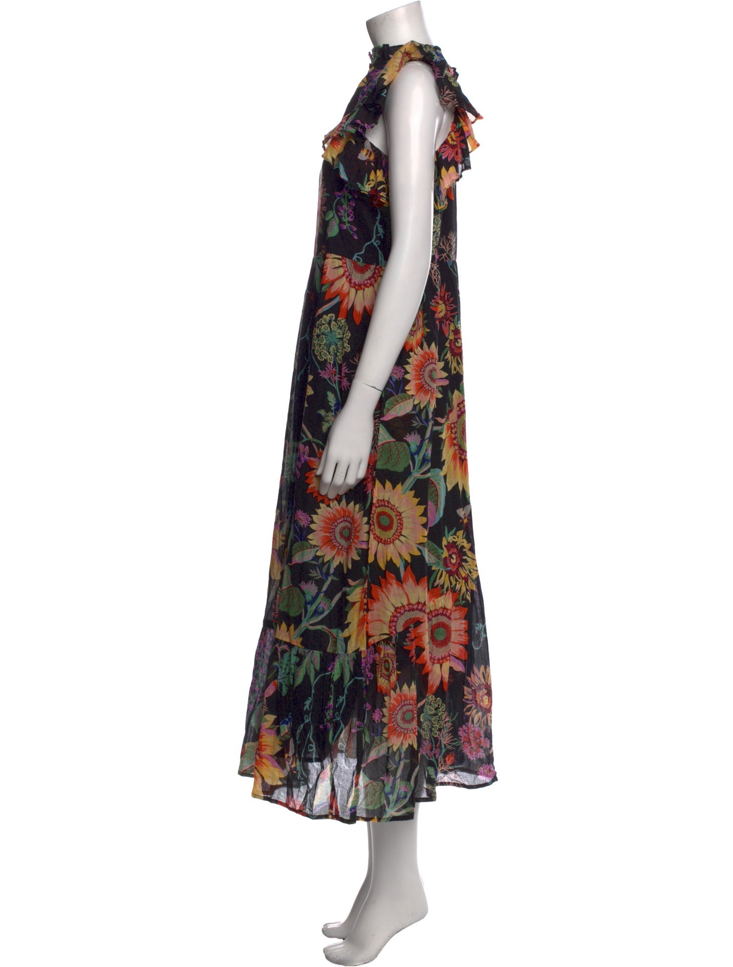 Banjanan Floral Print Long Dress