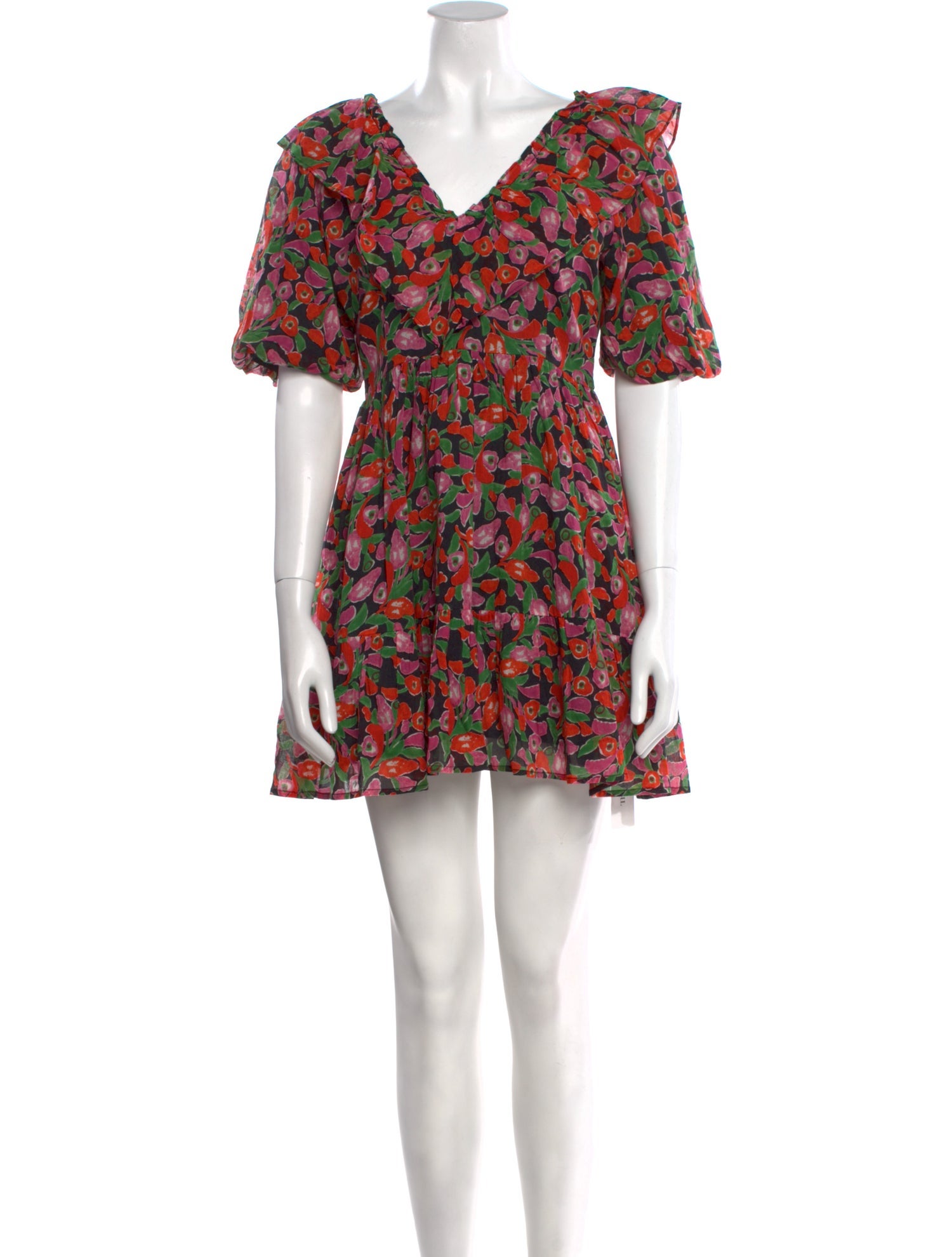 Banjanan Floral Print Mini Dress