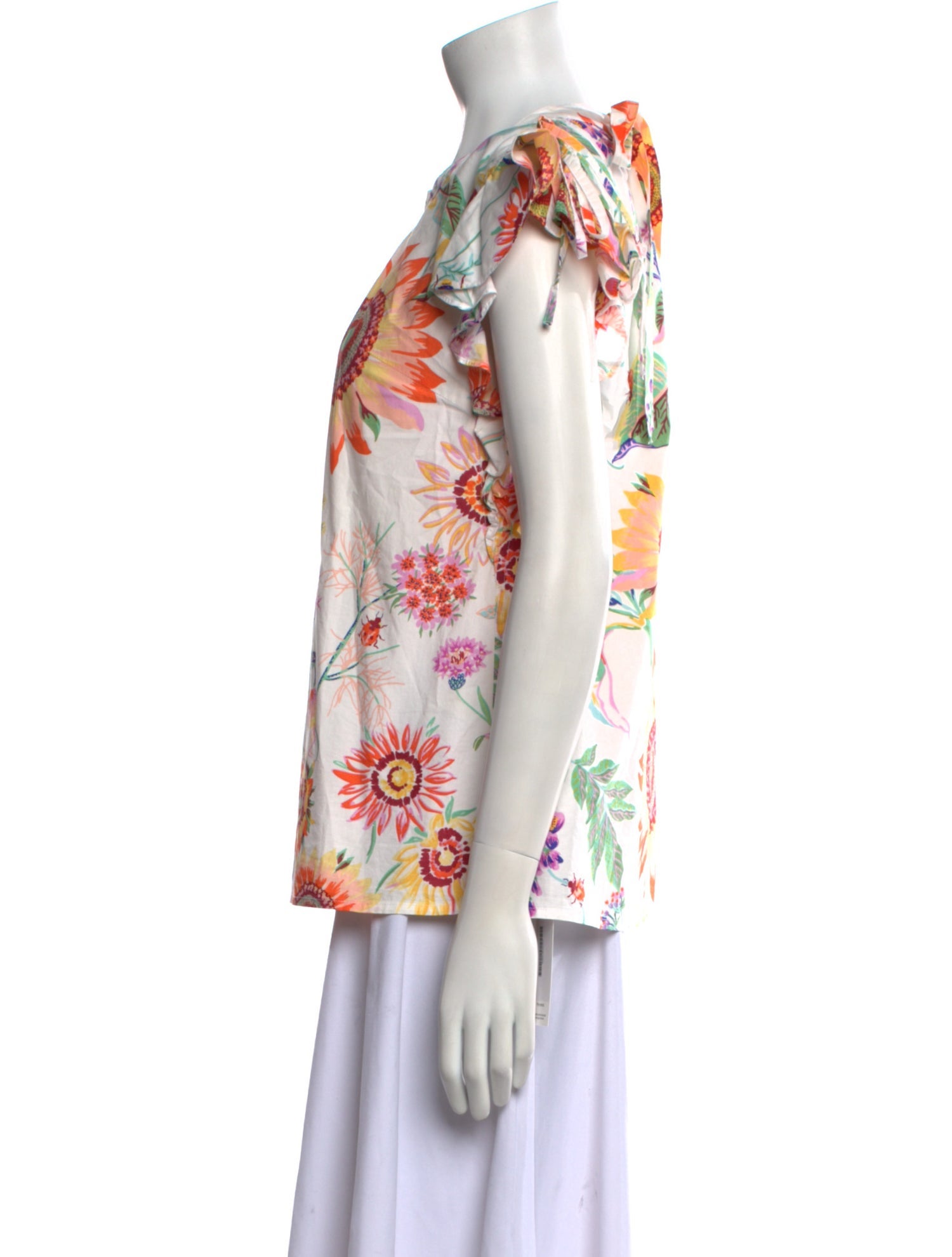 Banjanan Floral Print Crew Neck Blouse