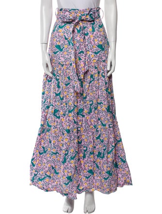 Banjanan Floral Print Long Skirt