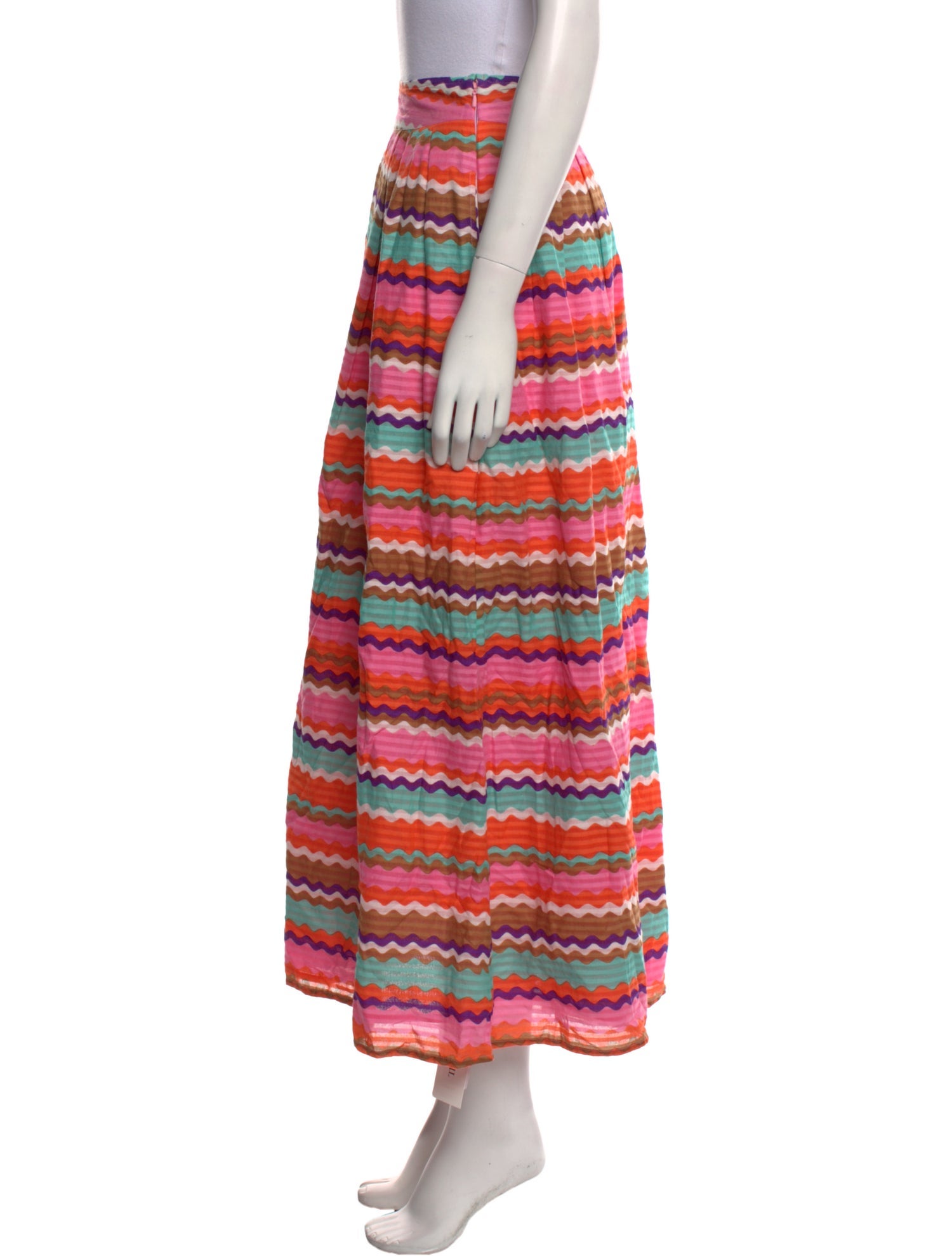 Banjanan Striped Midi Length Skirt