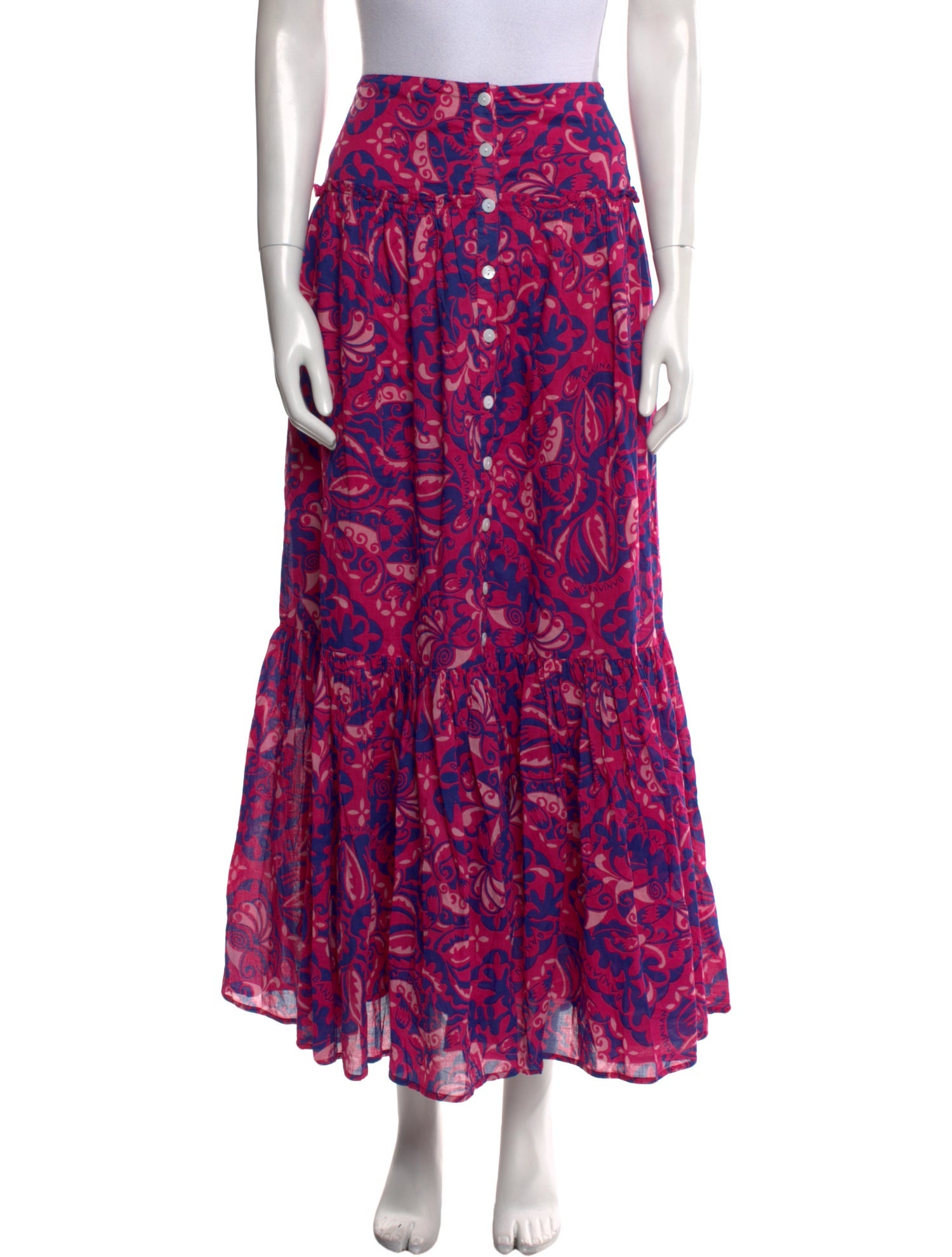 Banjanan Floral Print Long Skirt