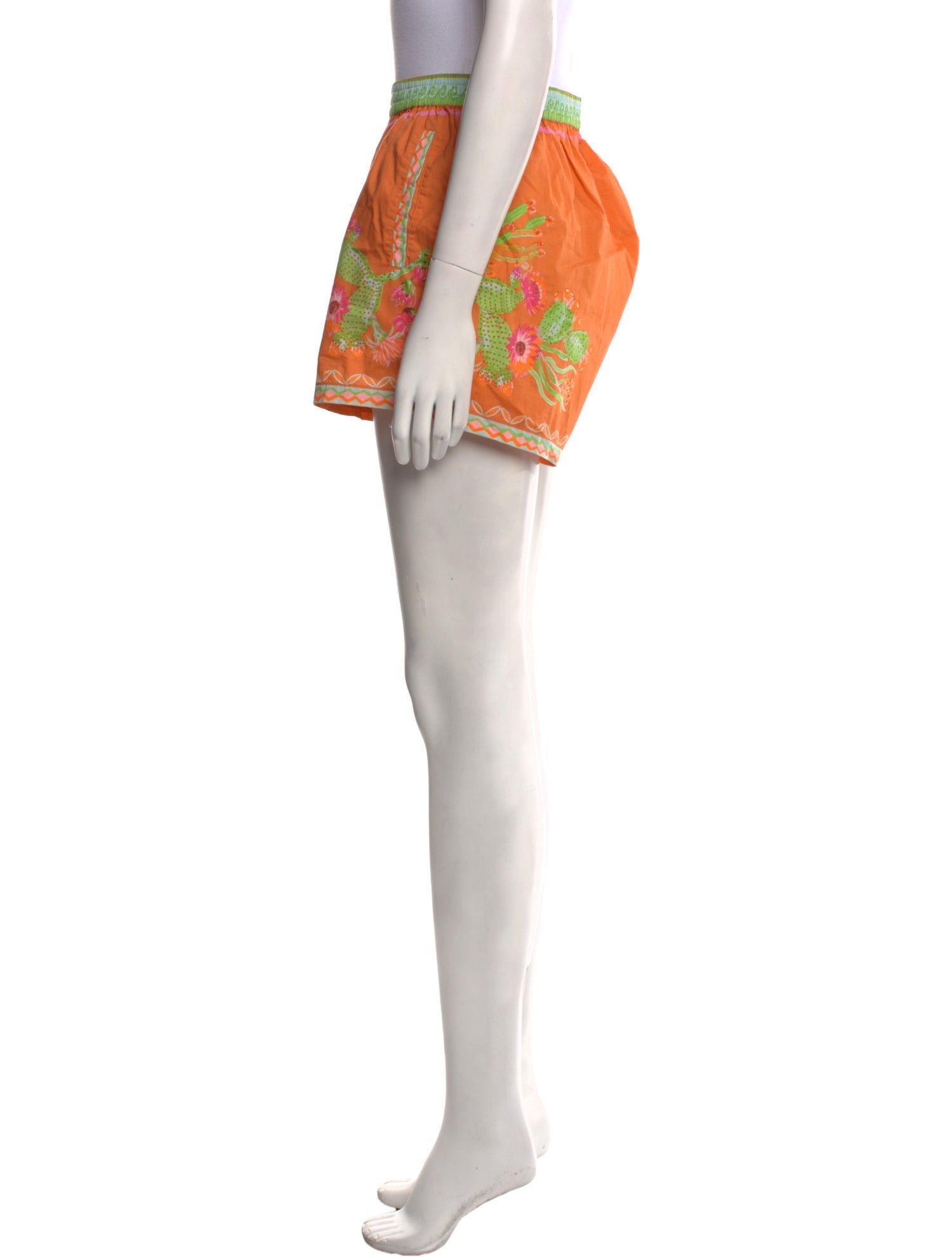 Banjanan Floral Print Mini Shorts