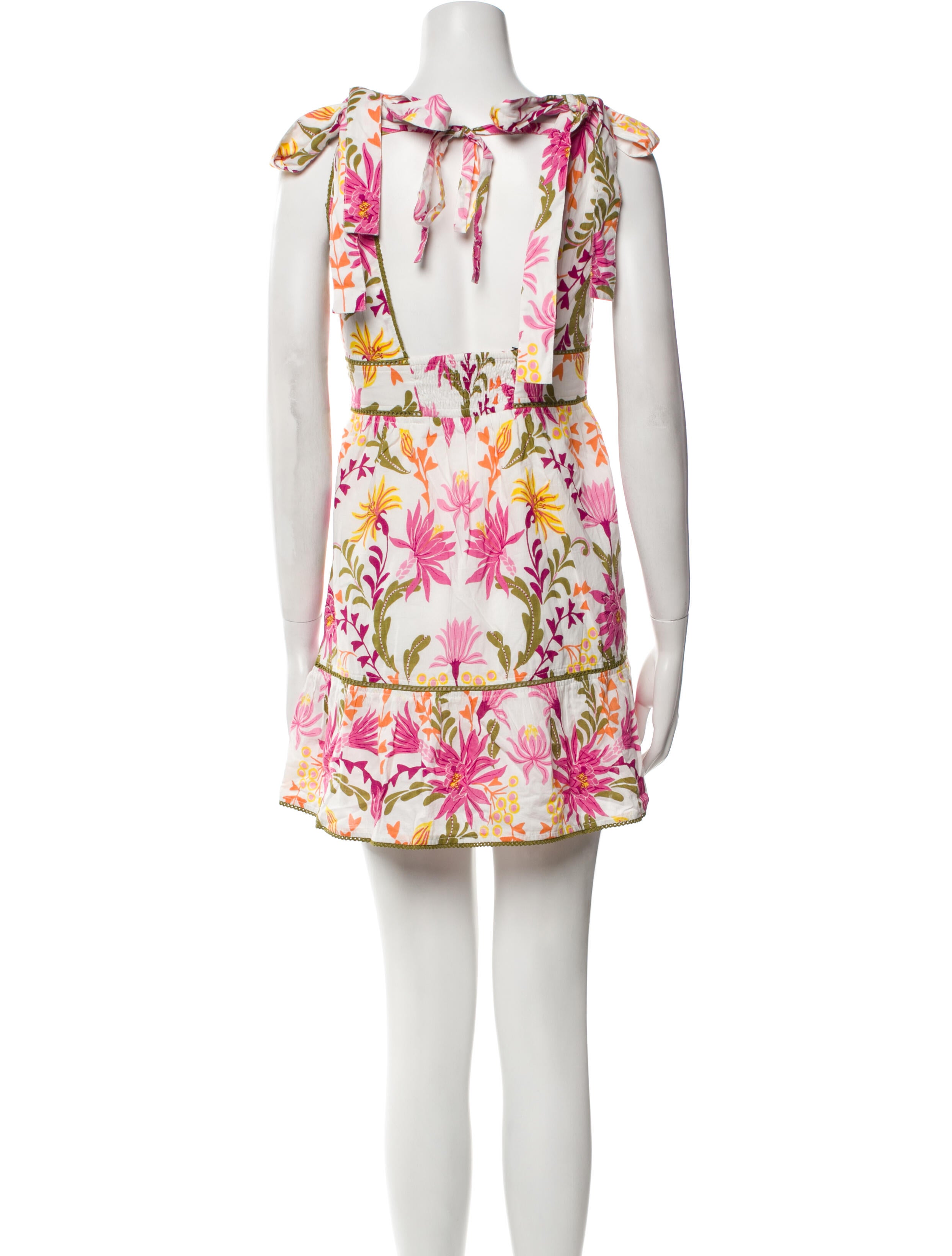 Banjanan Floral Print Mini Dress