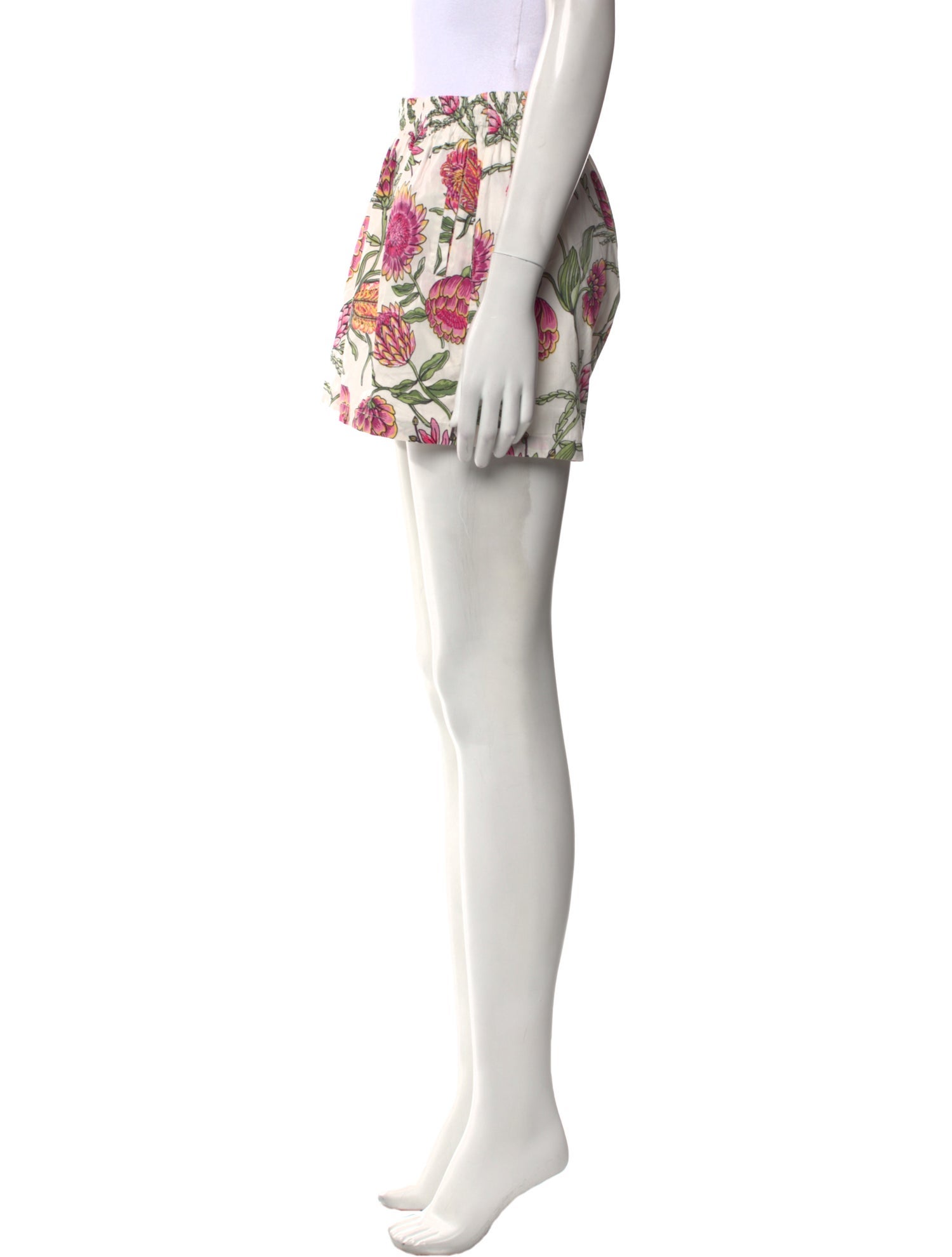 Banjanan Floral Print Mini Shorts