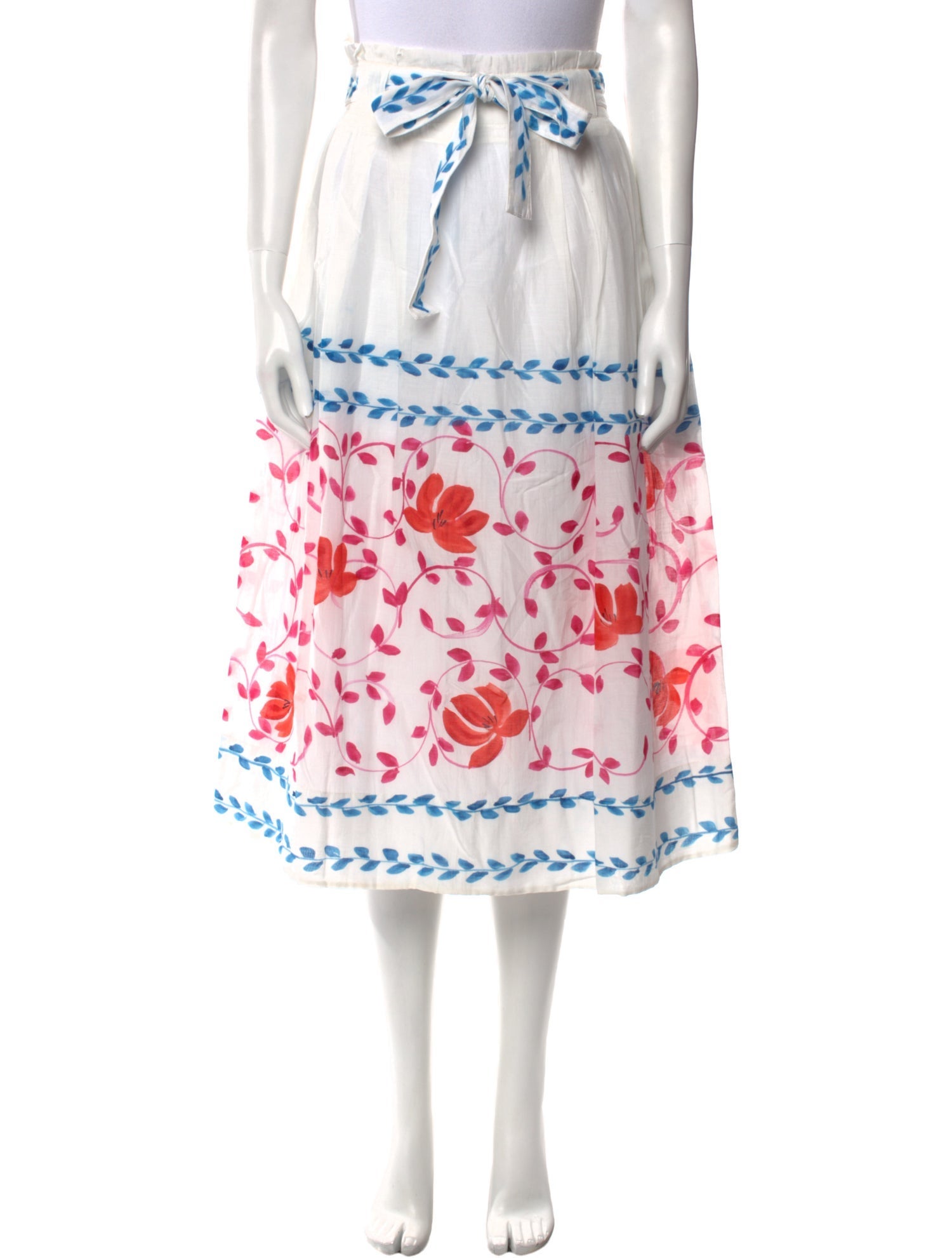 Banjanan Floral Print Midi Length Skirt