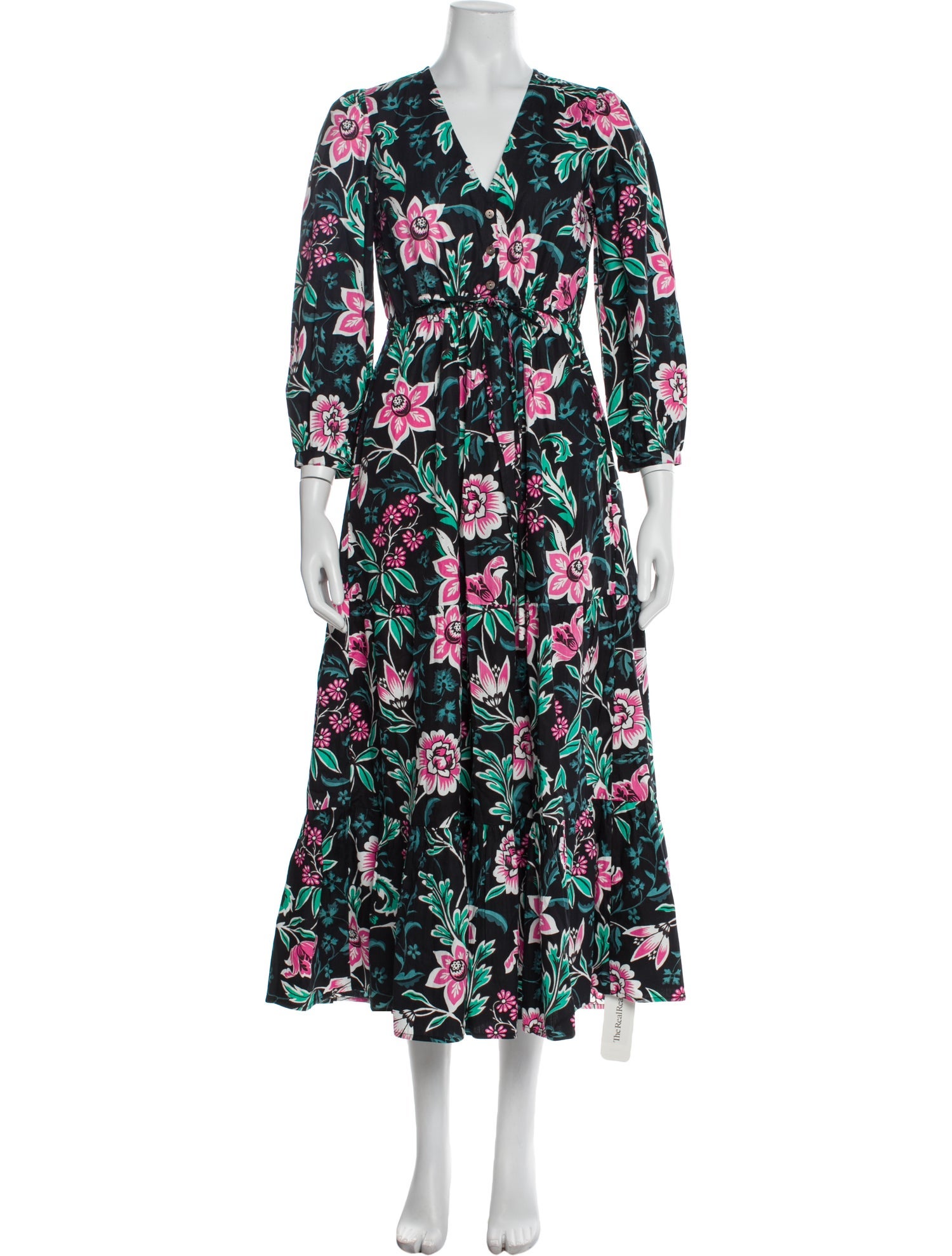 Banjanan Floral Print Long Dress