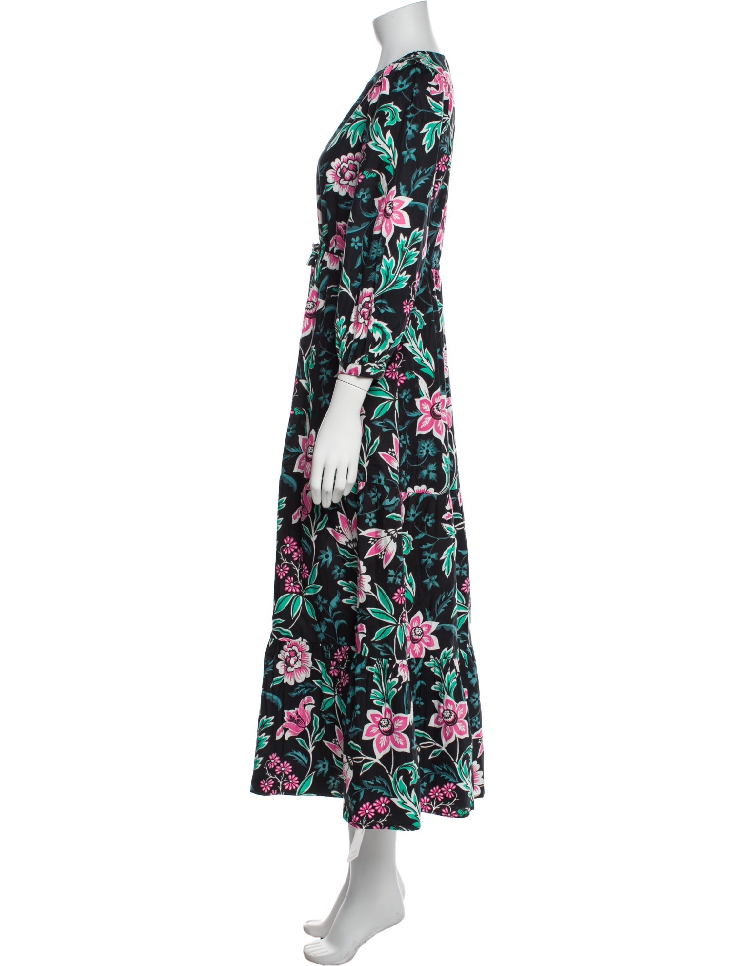 Banjanan Floral Print Long Dress