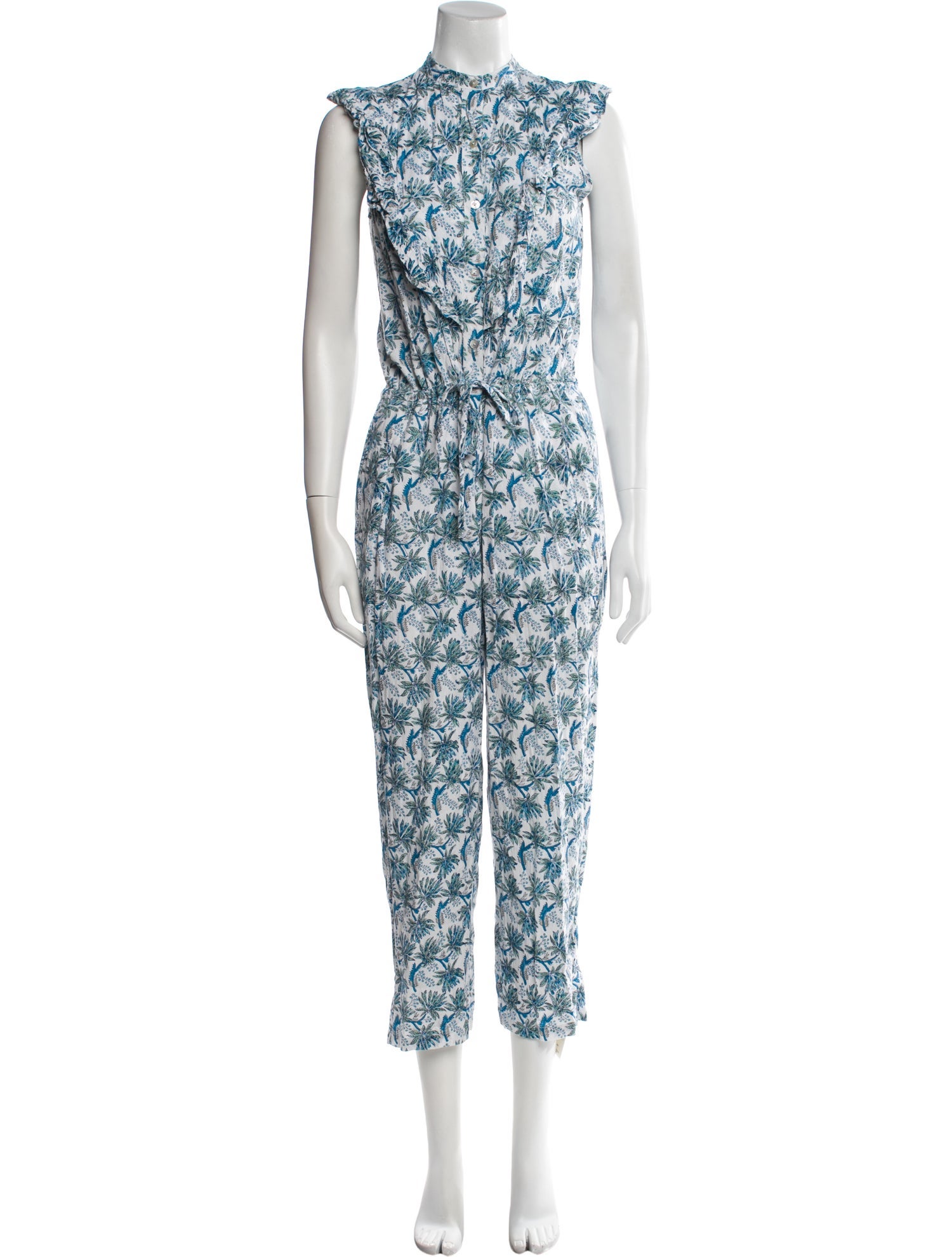 Banjanan Printed Mock Neck Jumpsuit