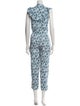 Banjanan Printed Mock Neck Jumpsuit