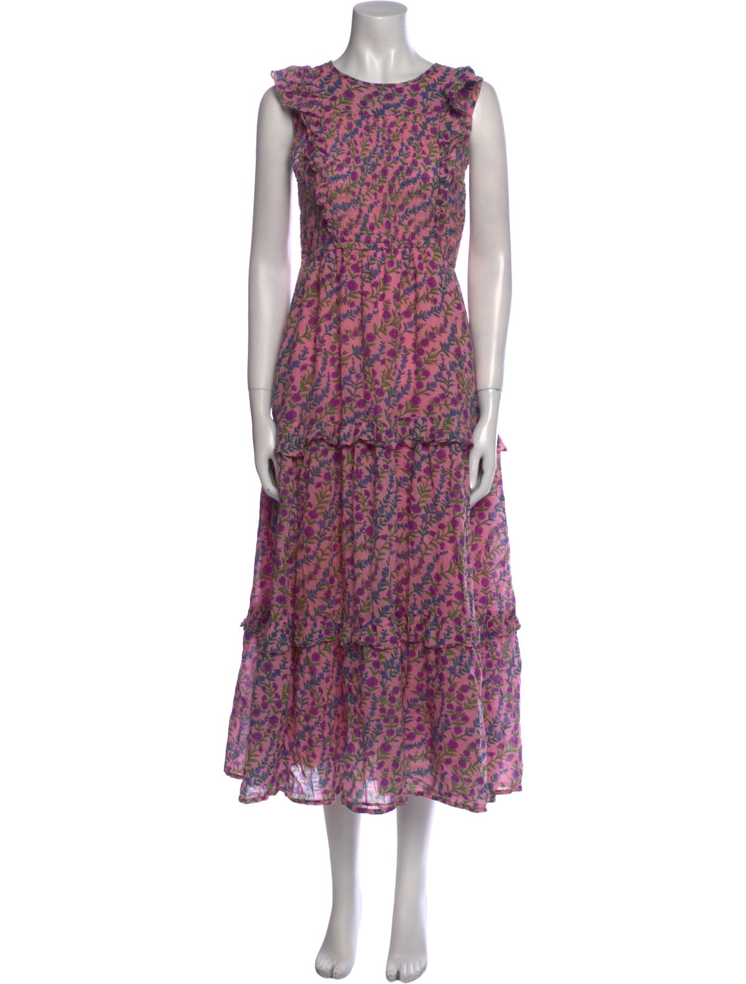 Banjanan Floral Print Long Dress