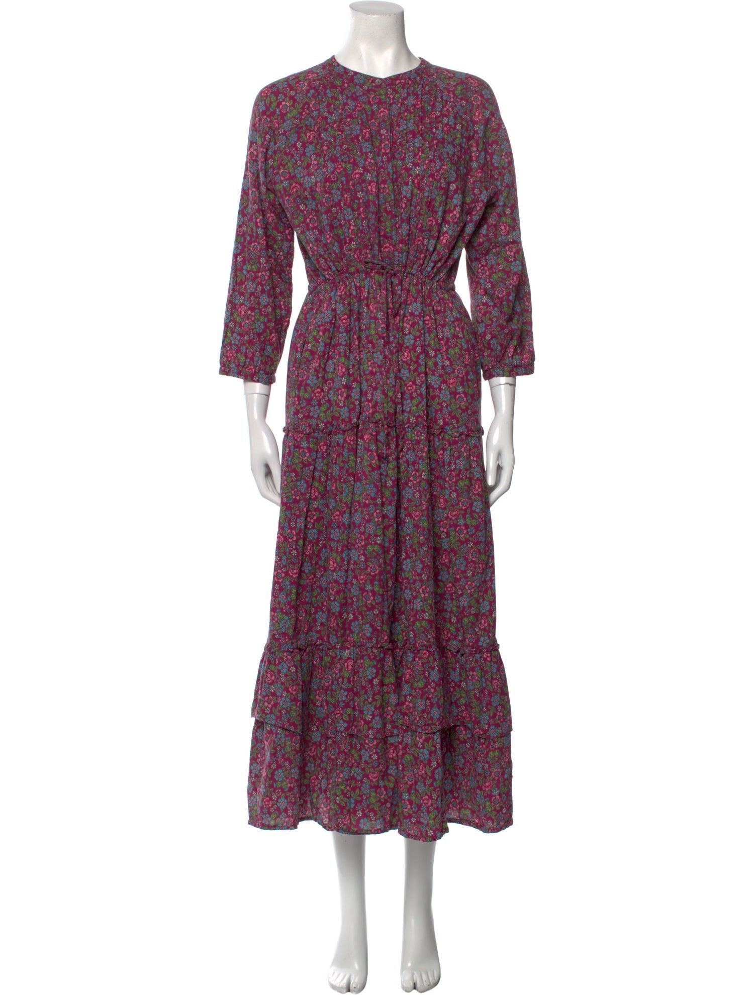 Banjanan Floral Print Long Dress