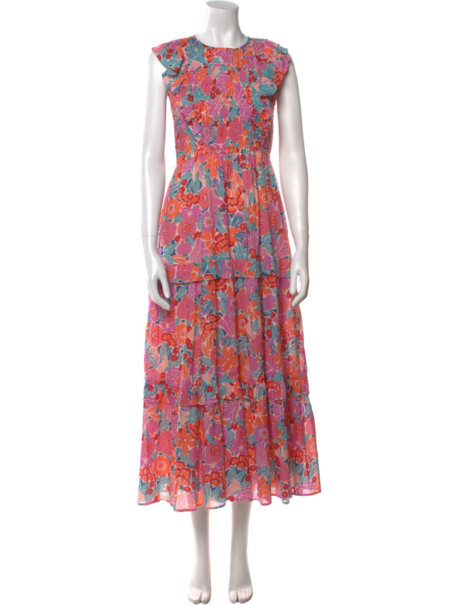 Banjanan Floral Print Long Dress