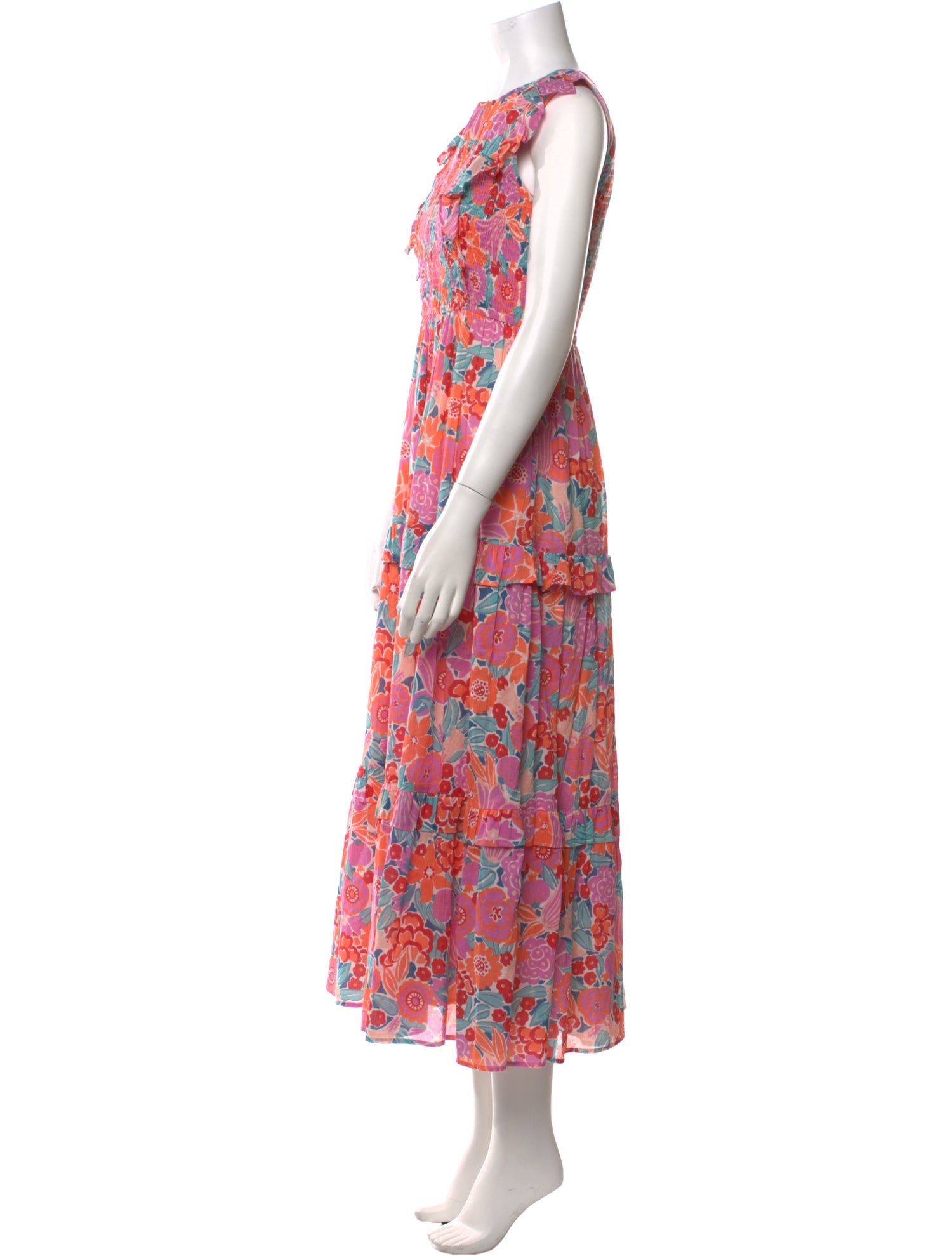Banjanan Floral Print Long Dress