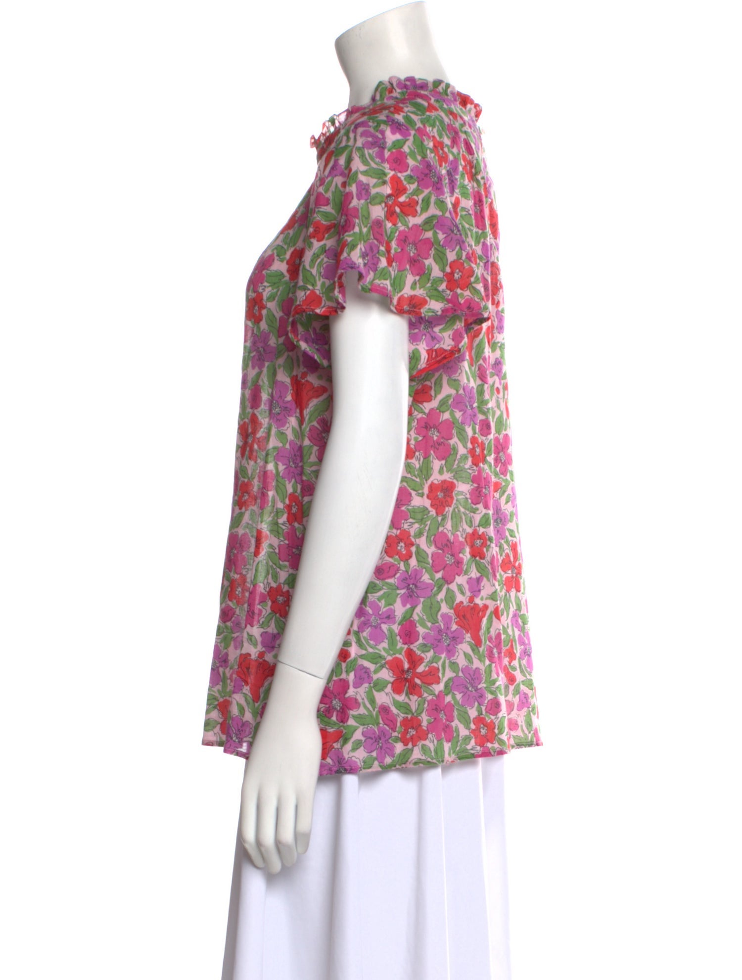 Banjanan Floral Print Crew Neck T-Shirt