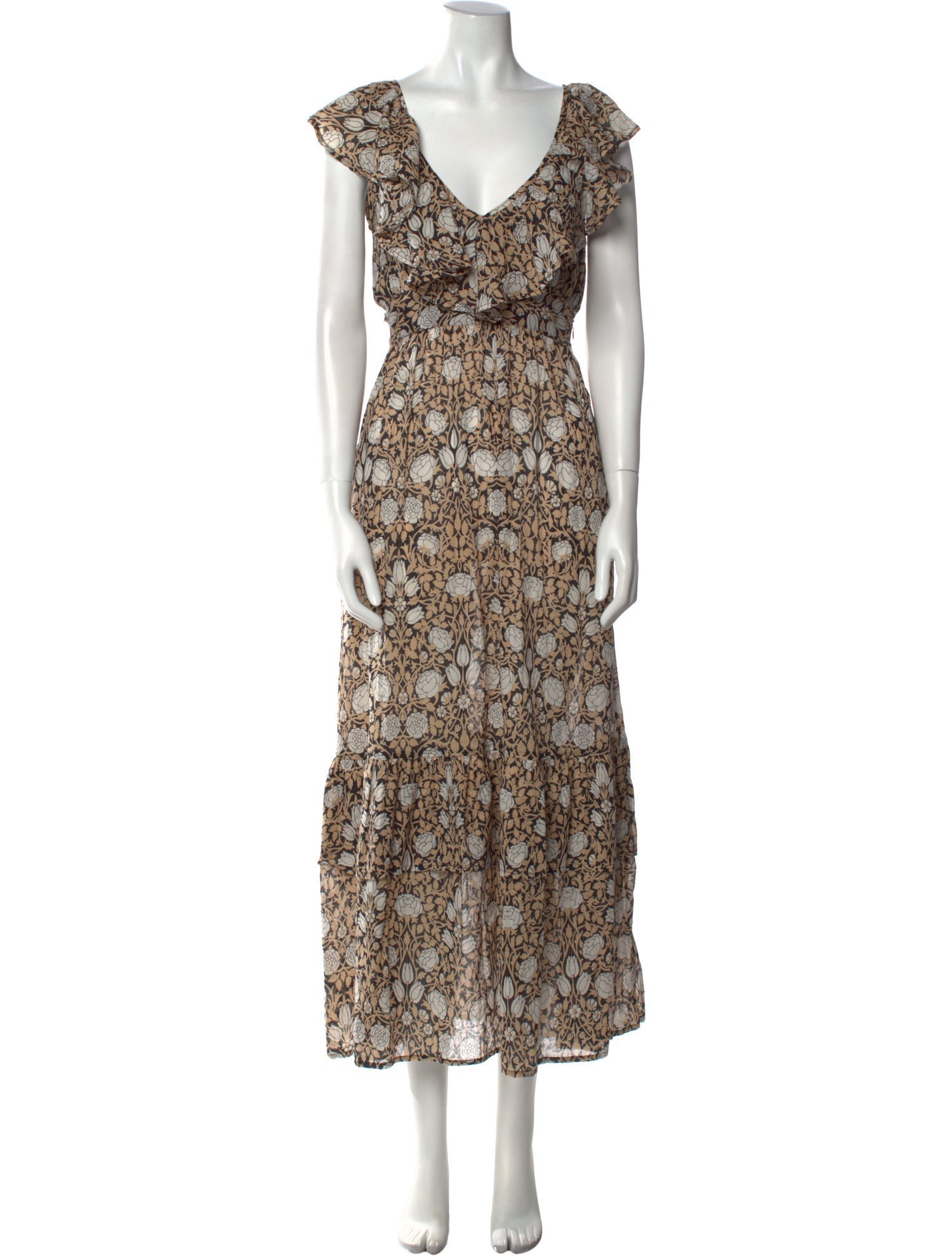 Banjanan Floral Print Long Dress