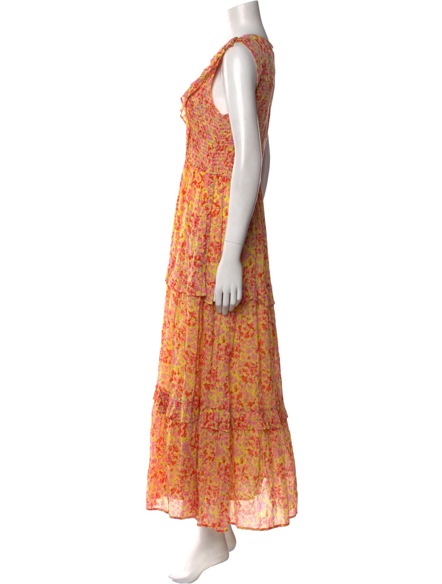 Banjanan Floral Print Long Dress