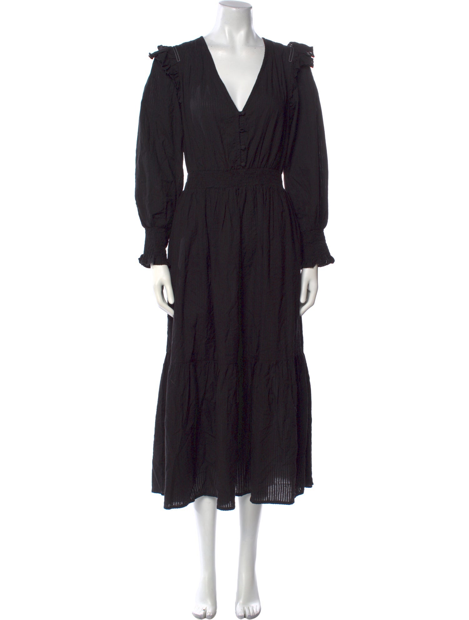 Banjanan V-Neck Long Dress