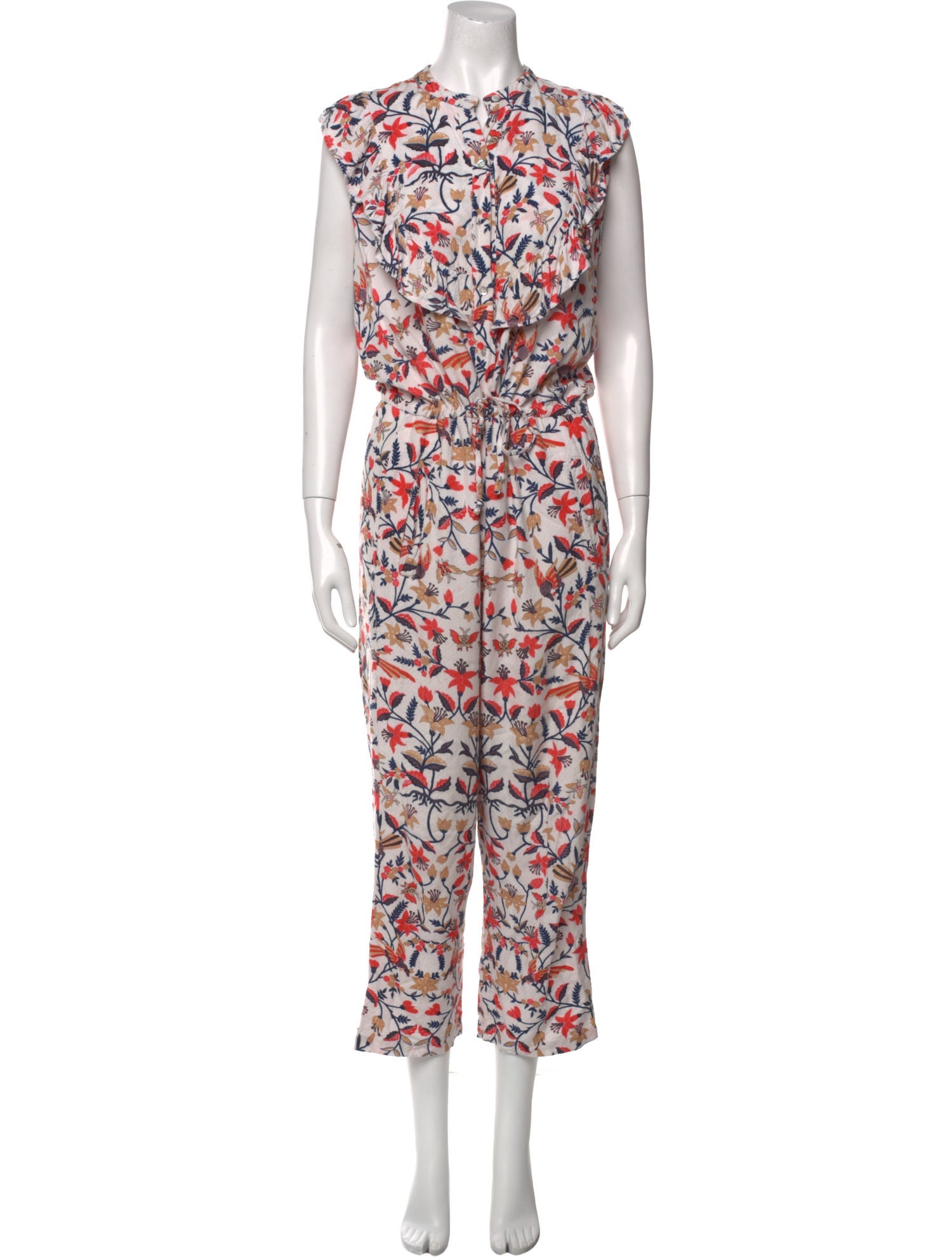Banjanan Printed Crew Neck Jumpsuit
