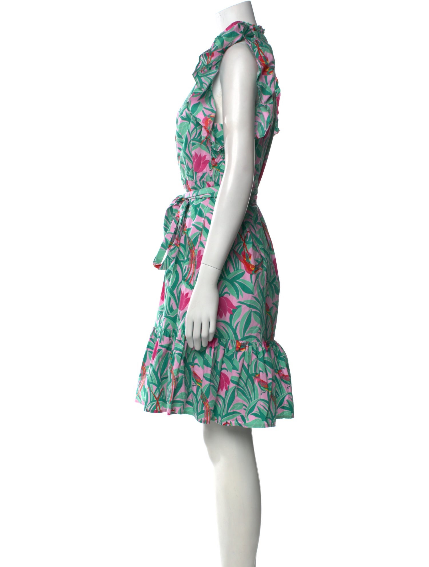 Banjanan Floral Print Knee-Length Dress