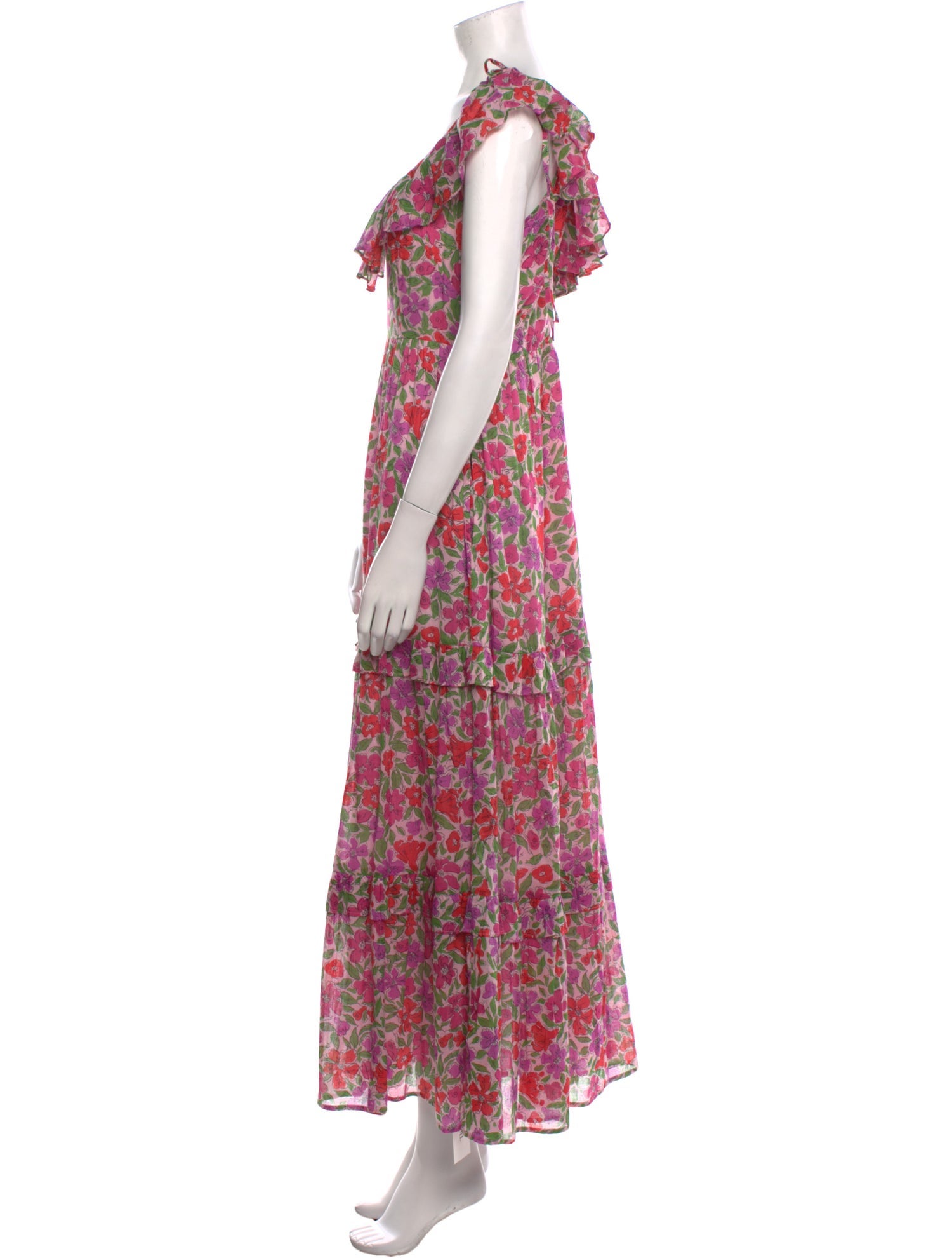 Banjanan Floral Print Long Dress