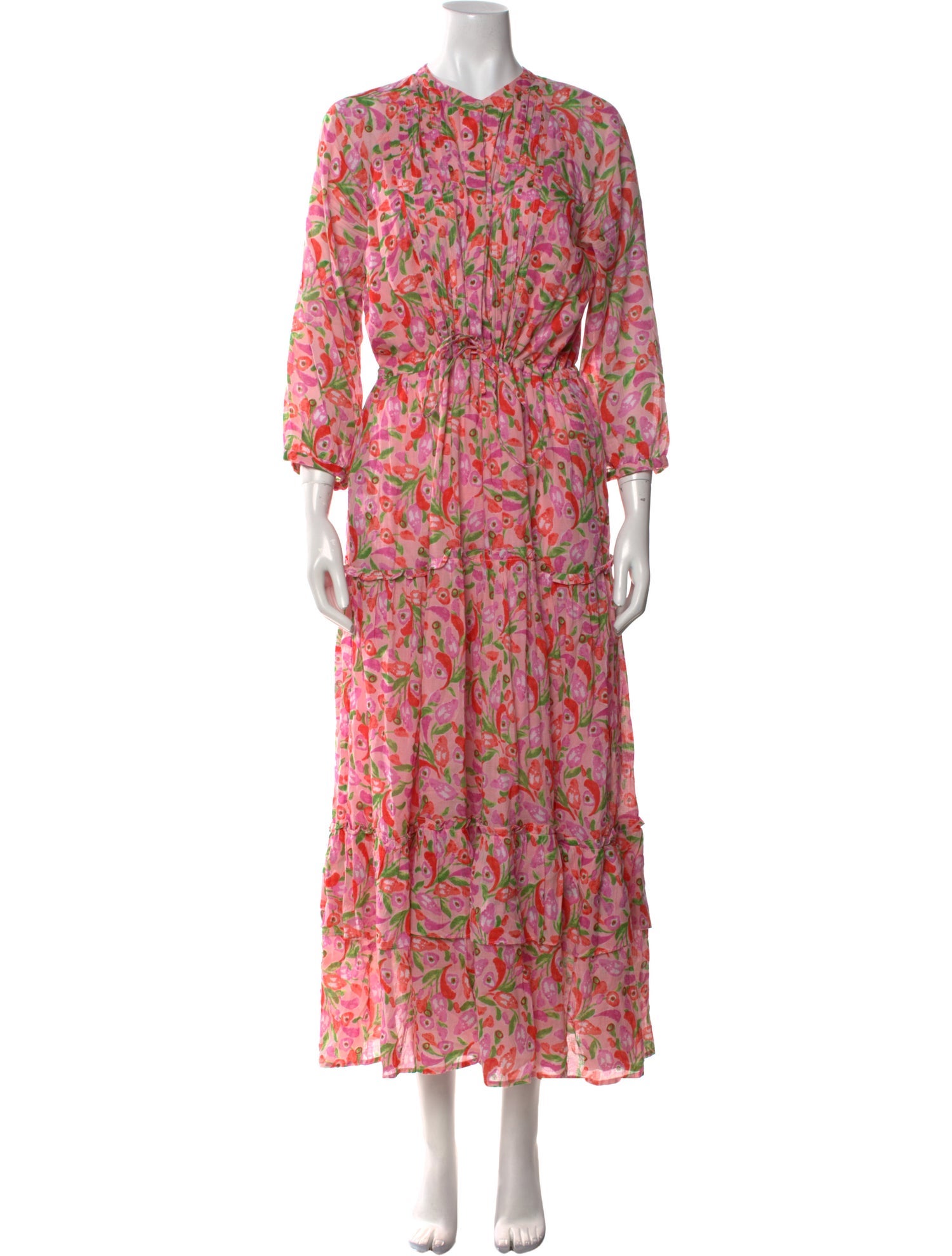 Banjanan Floral Print Long Dress