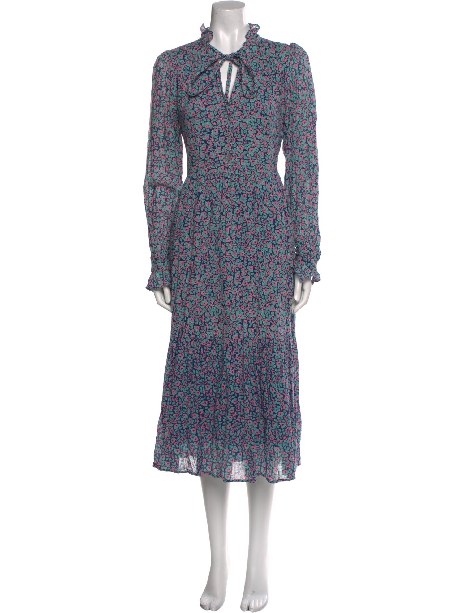 Banjanan Floral Print Long Dress