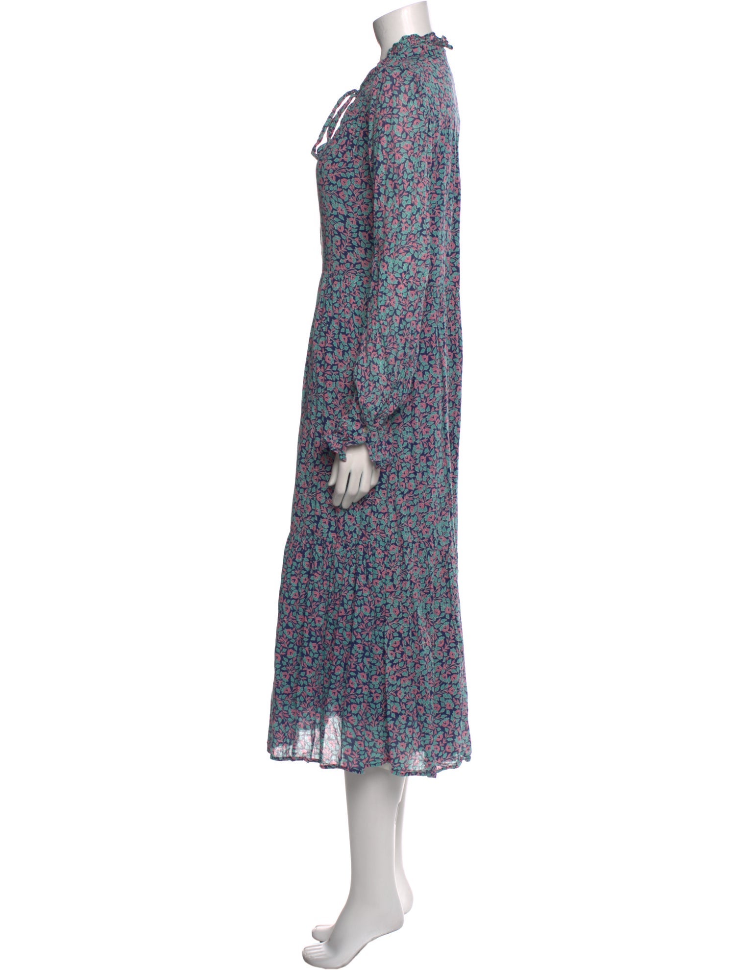 Banjanan Floral Print Long Dress