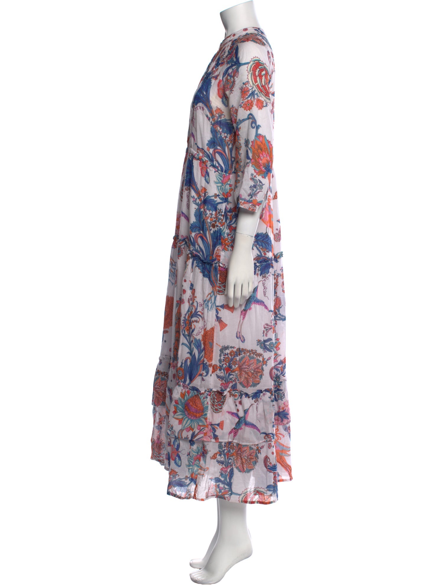 Banjanan Floral Print Long Dress