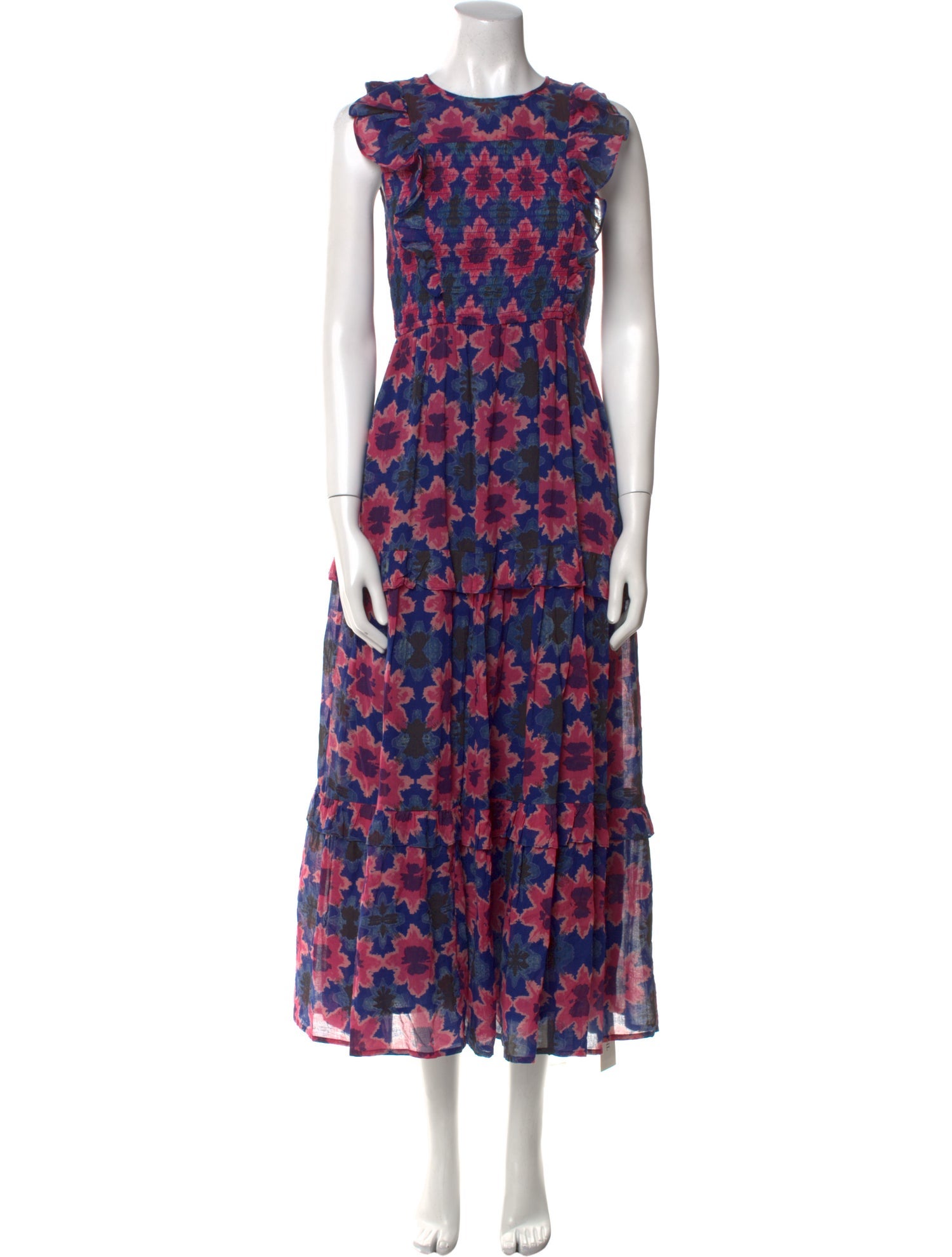 Banjanan Floral Print Long Dress