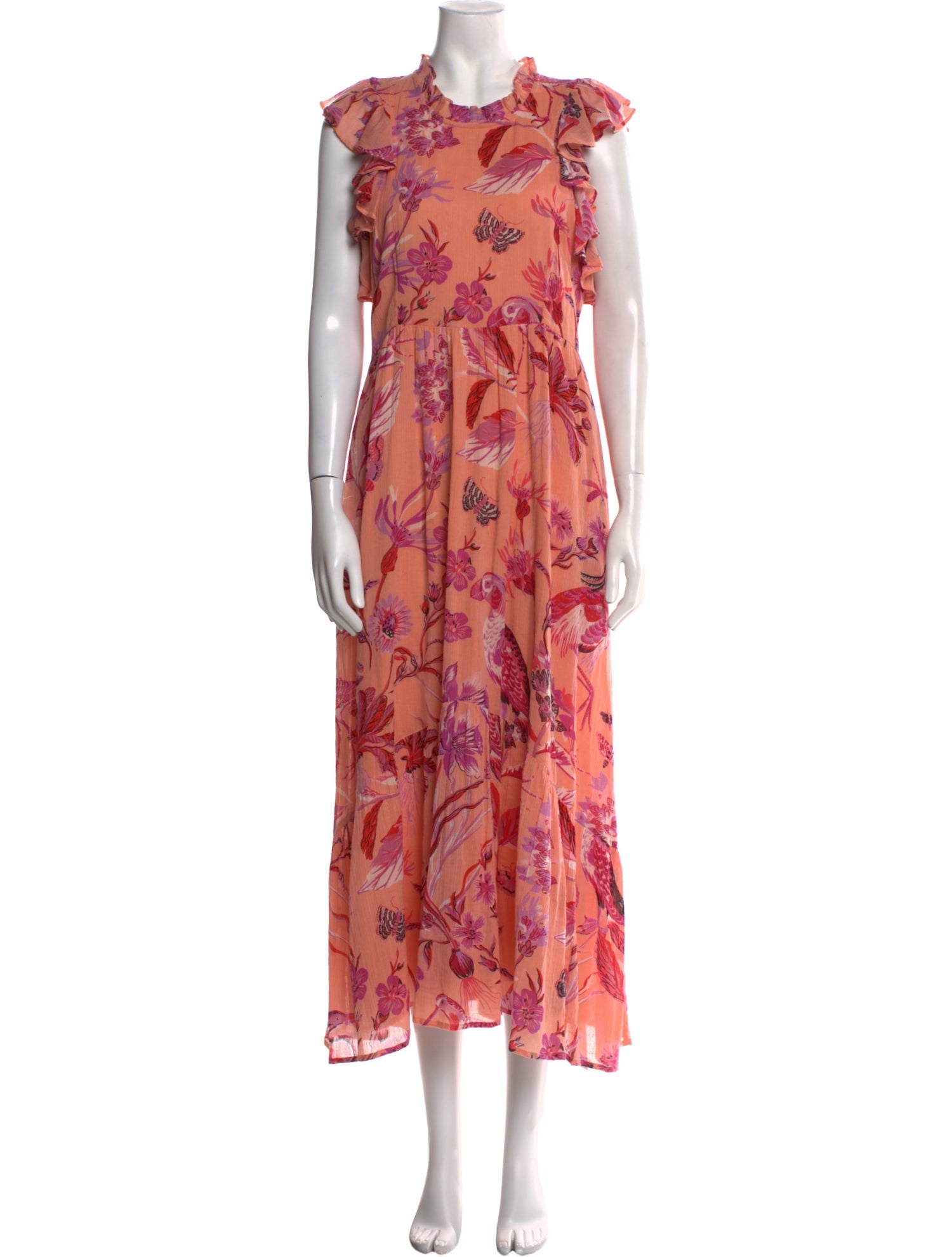 Banjanan Floral Print Long Dress