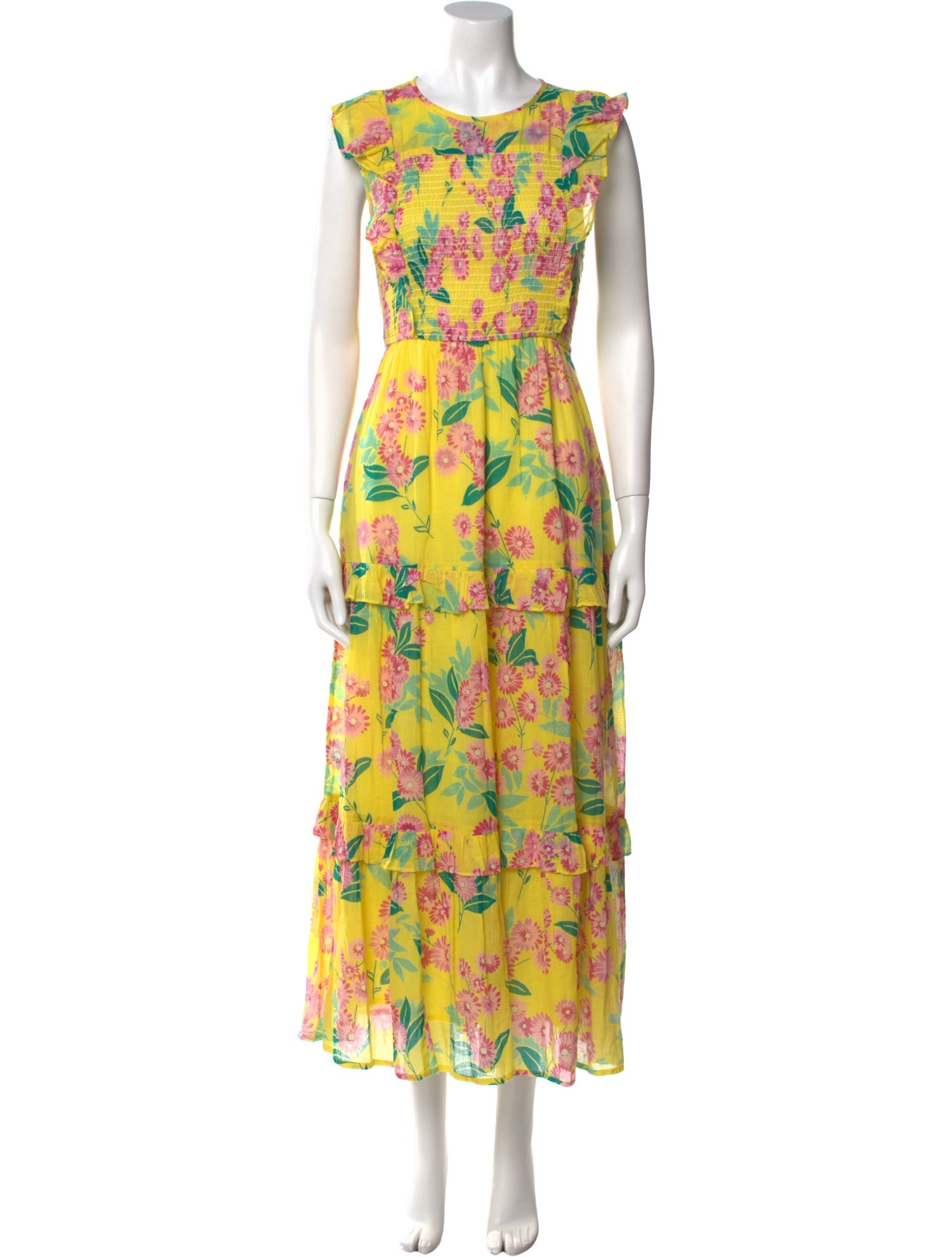 Banjanan Floral Print Long Dress