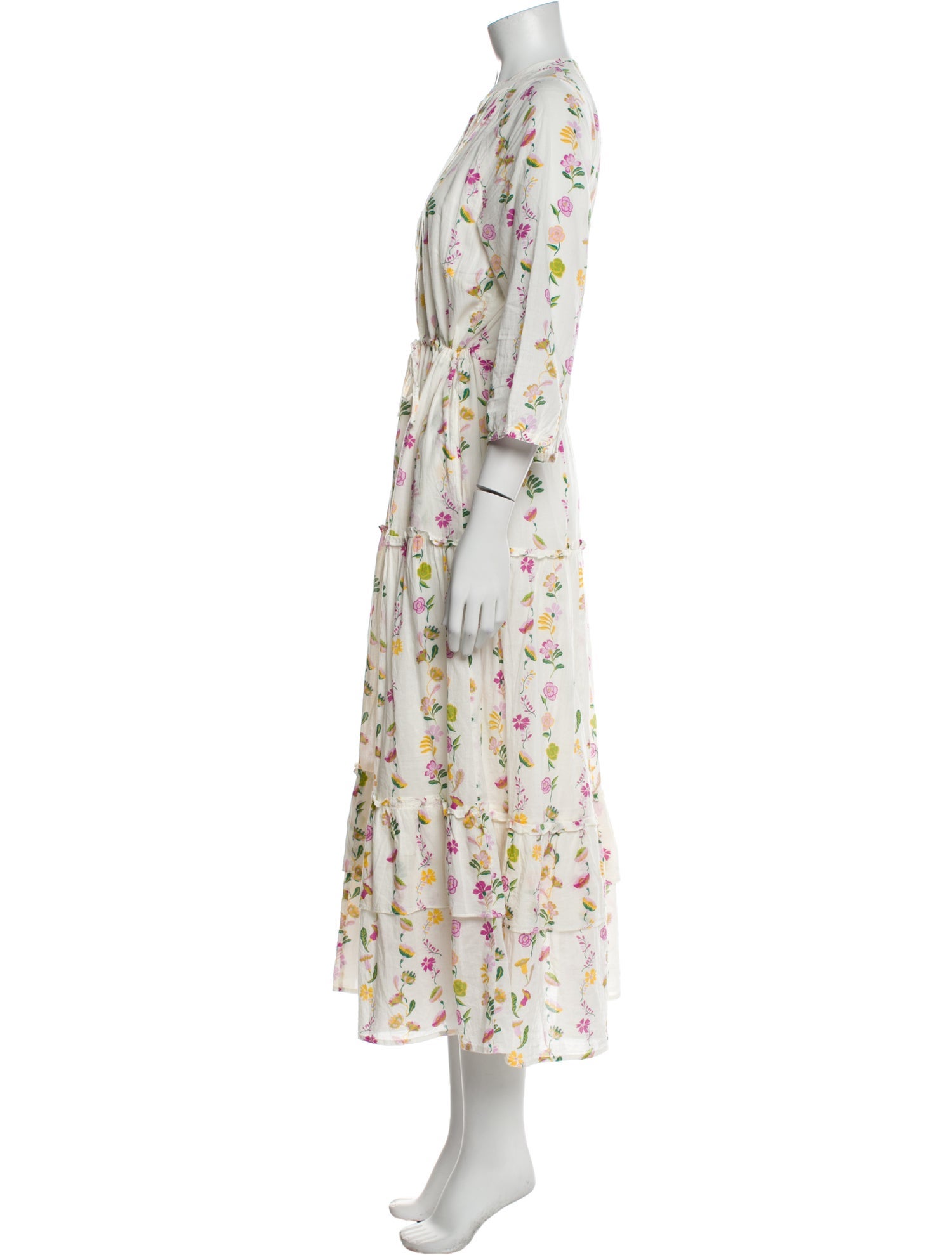 Banjanan Floral Print Long Dress