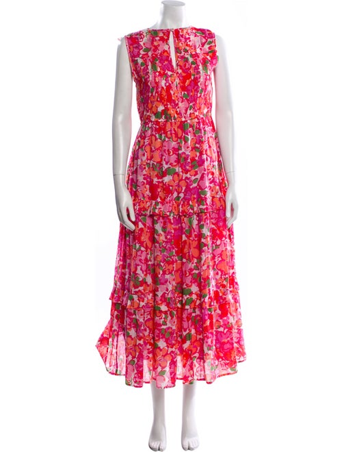 Banjanan Floral Print Long Dress