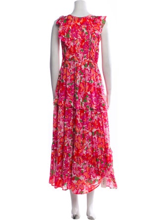 Banjanan Floral Print Long Dress