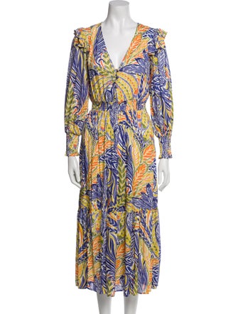 Banjanan Printed Midi Length Dress