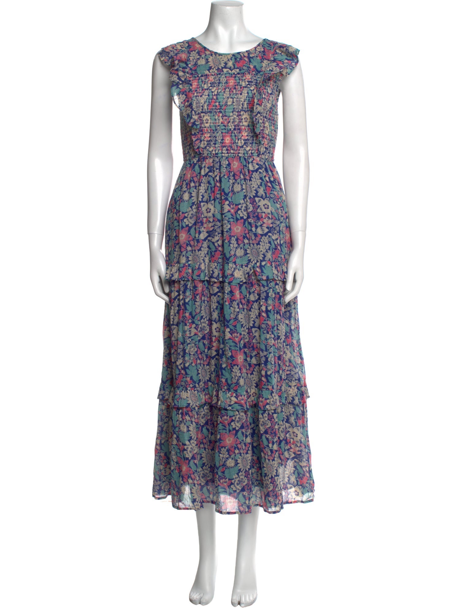 Banjanan Floral Print Long Dress